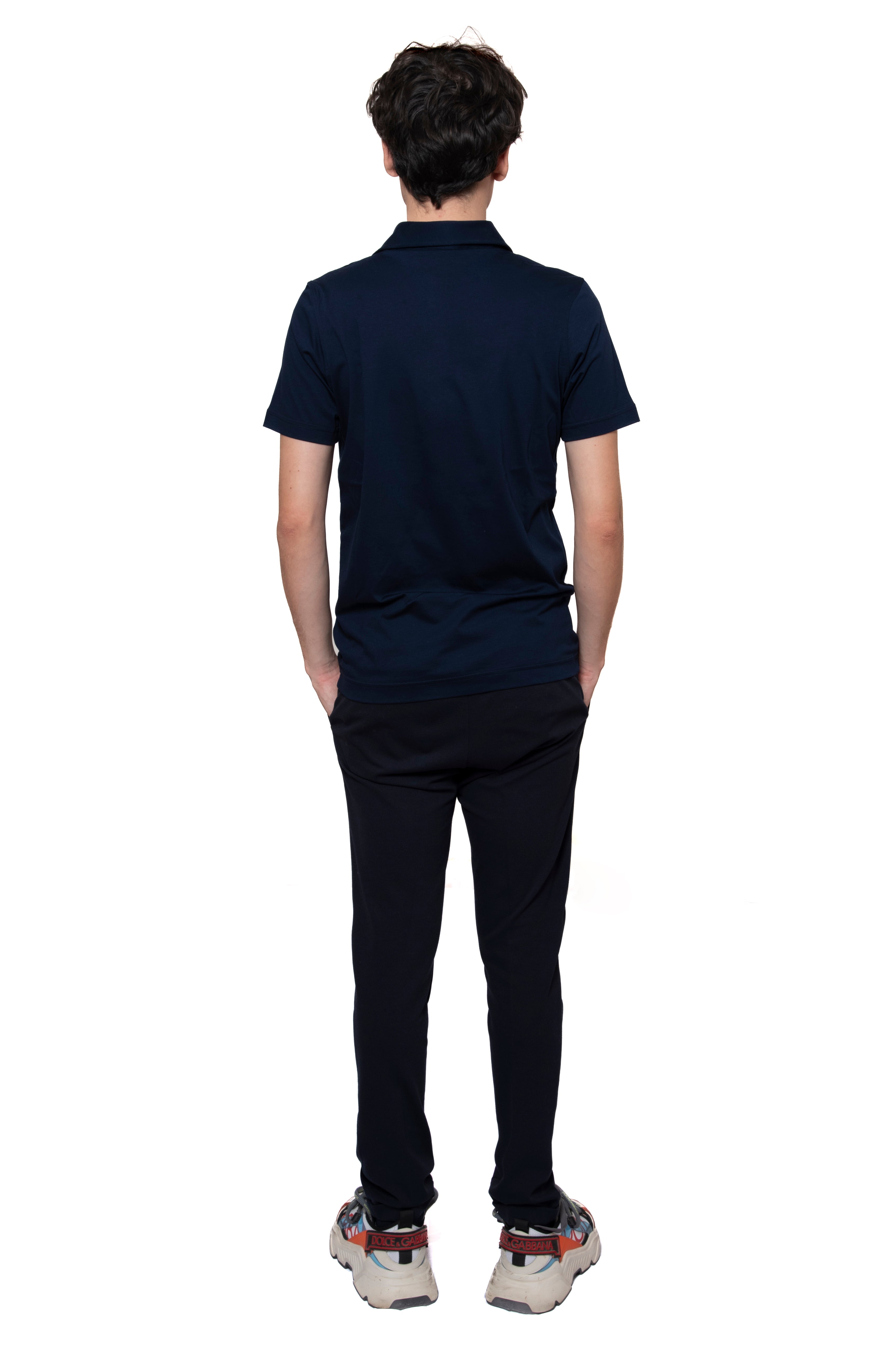 POLO FILO DI SCOZIA BLU