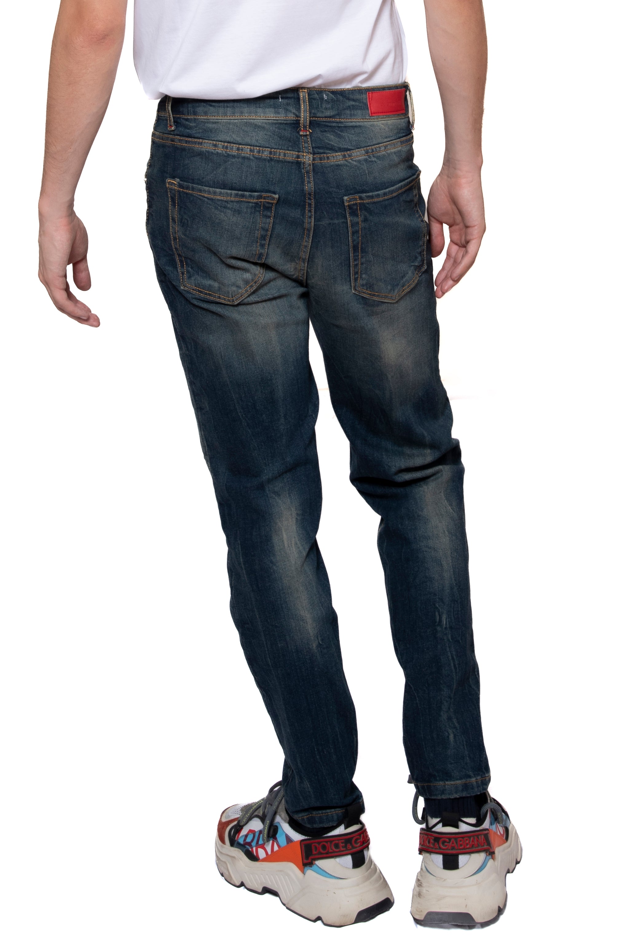 CAVALIERE JEANS BLU/PESCA LAVAGGIO 4 + ABRASIONI