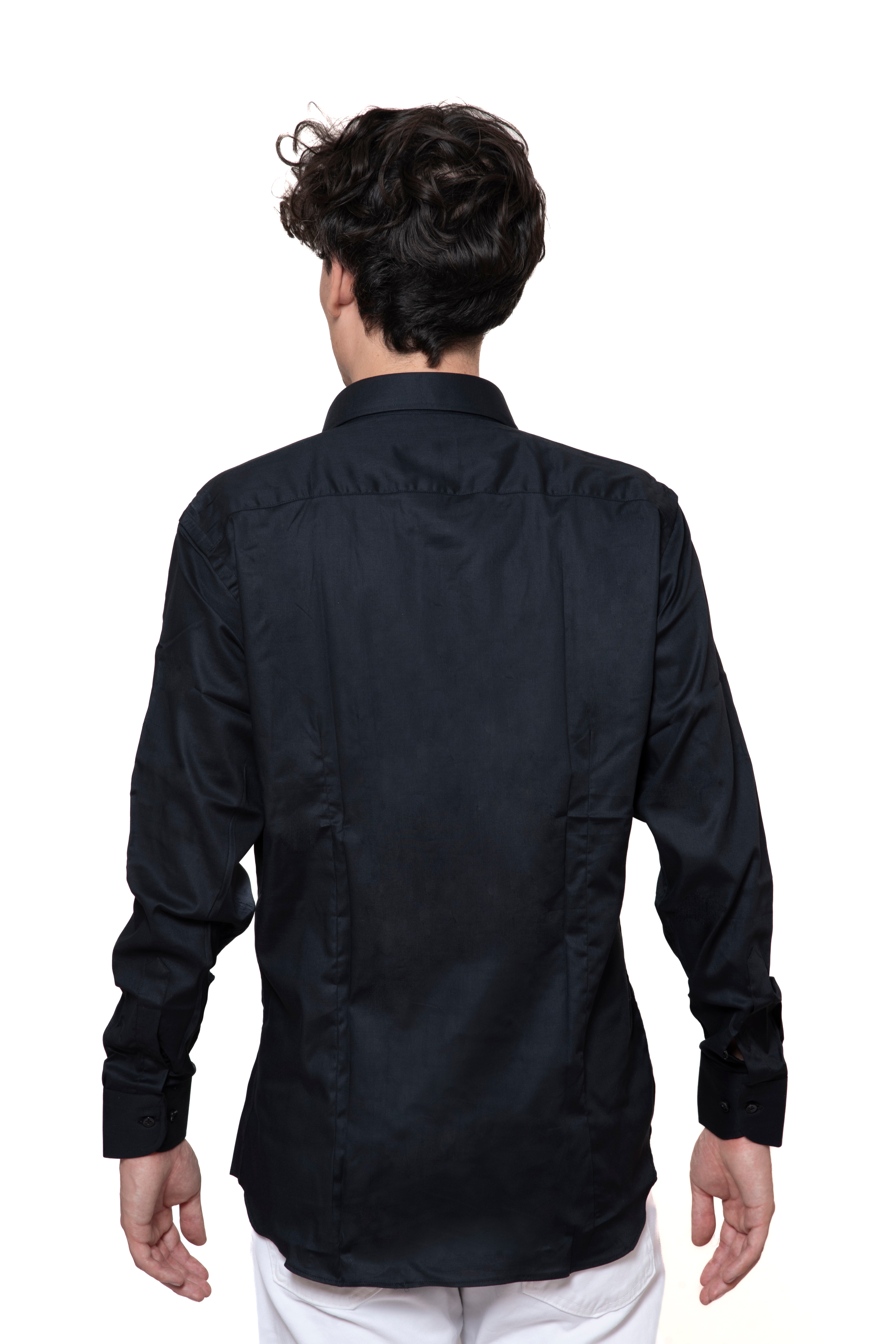 CAMICIA 100% COTONE UNITO NERO