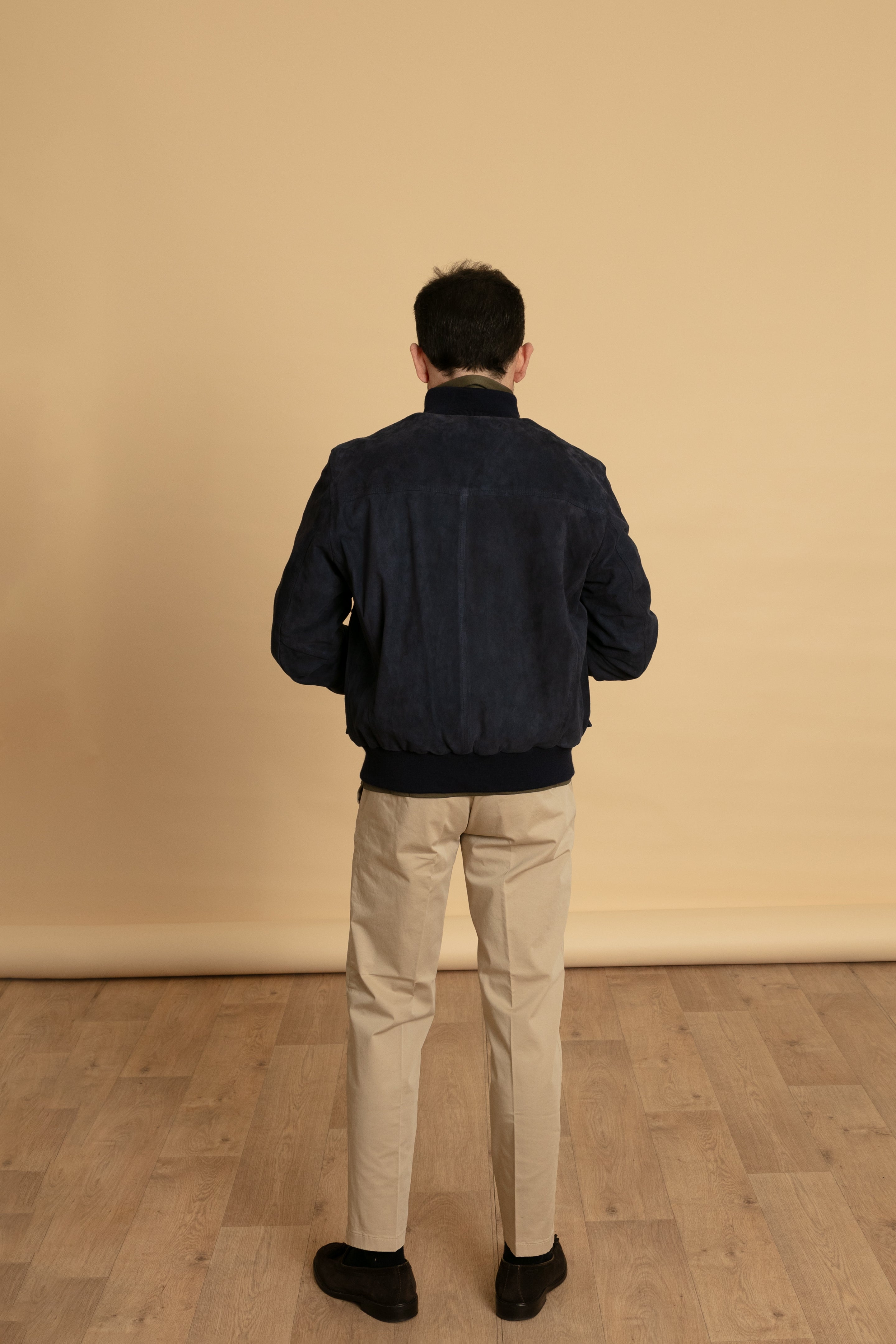 Giubbino in renna blu
