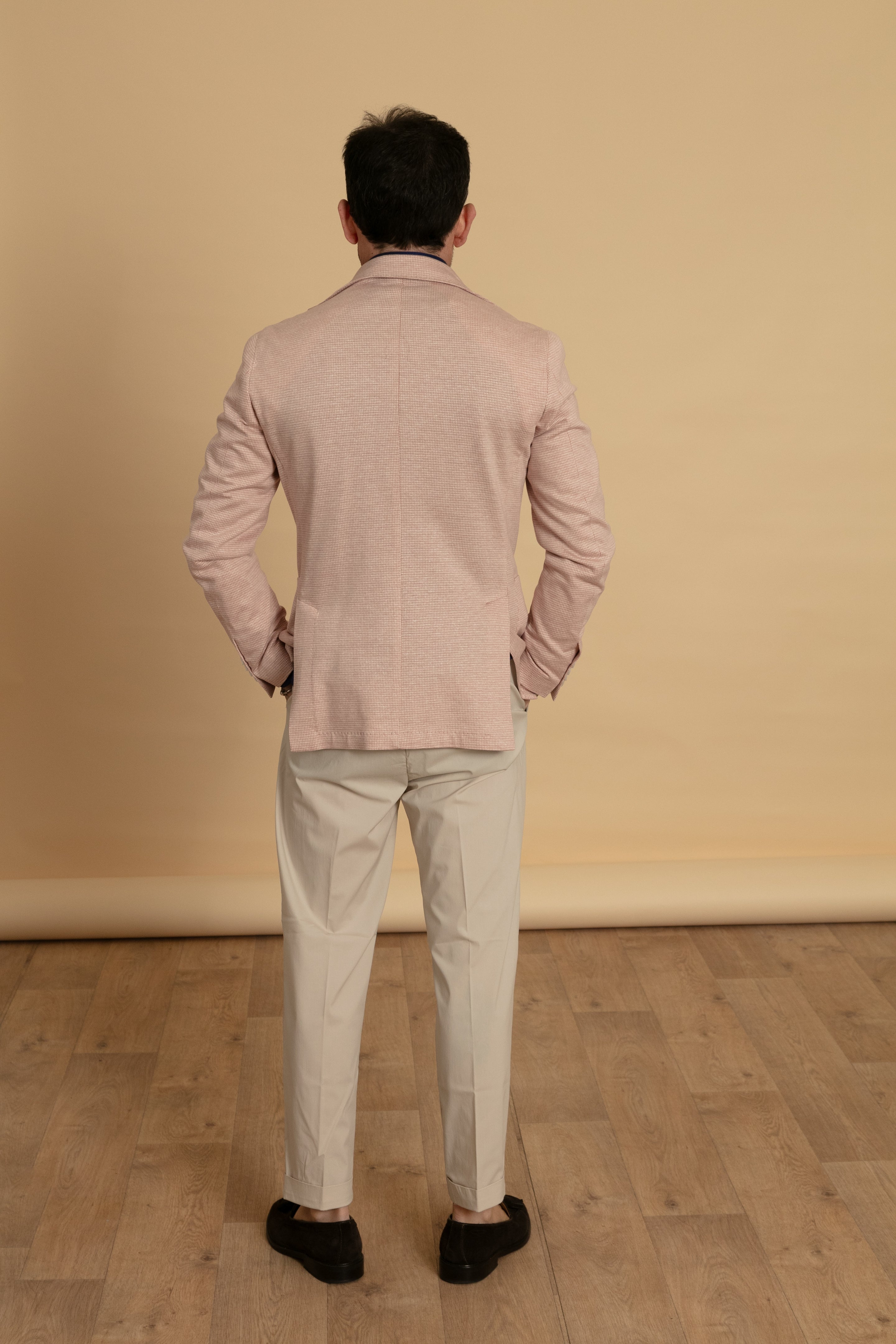 Giacca pied de poule Rosa