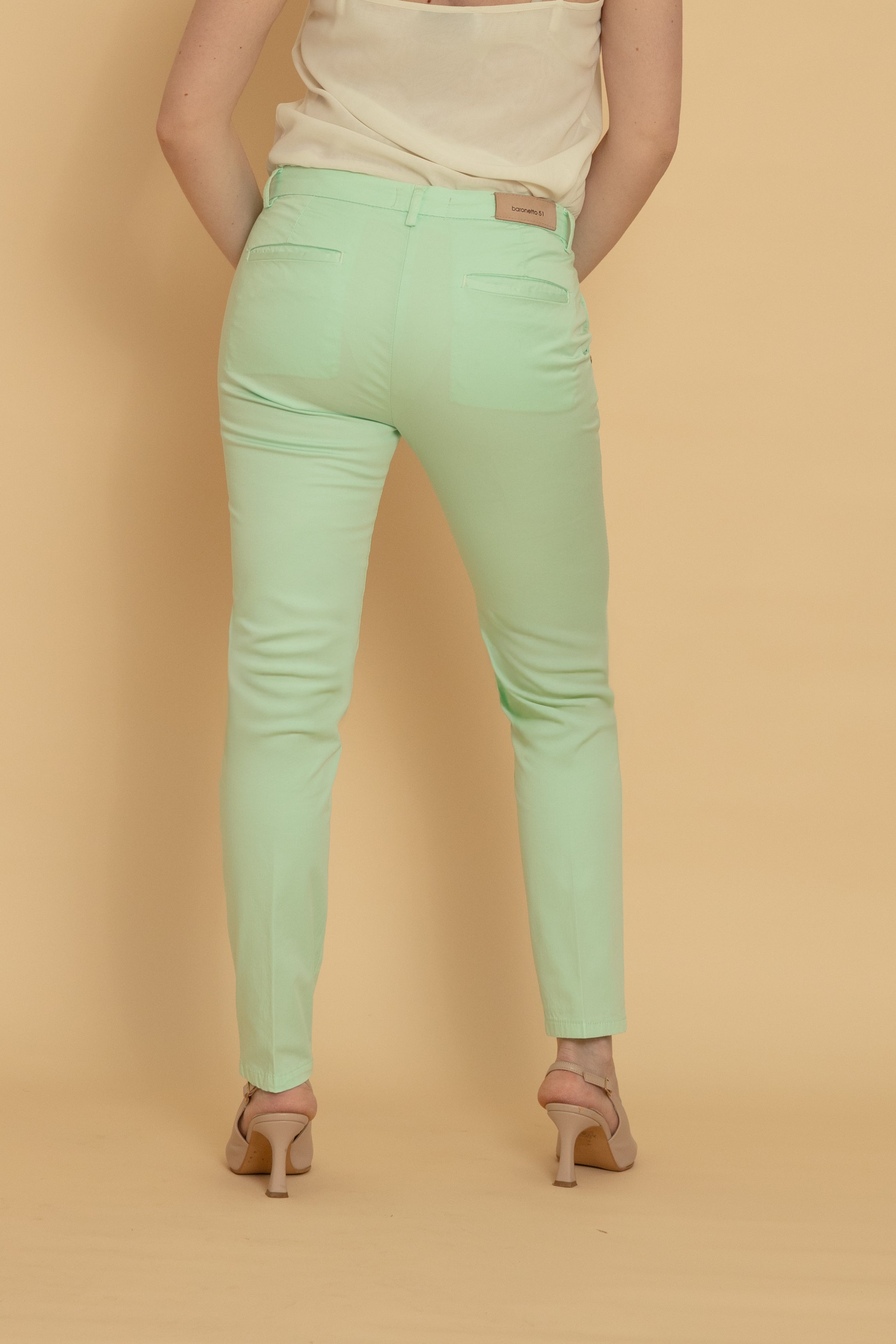 Pantalone Tasca America Donna Verde