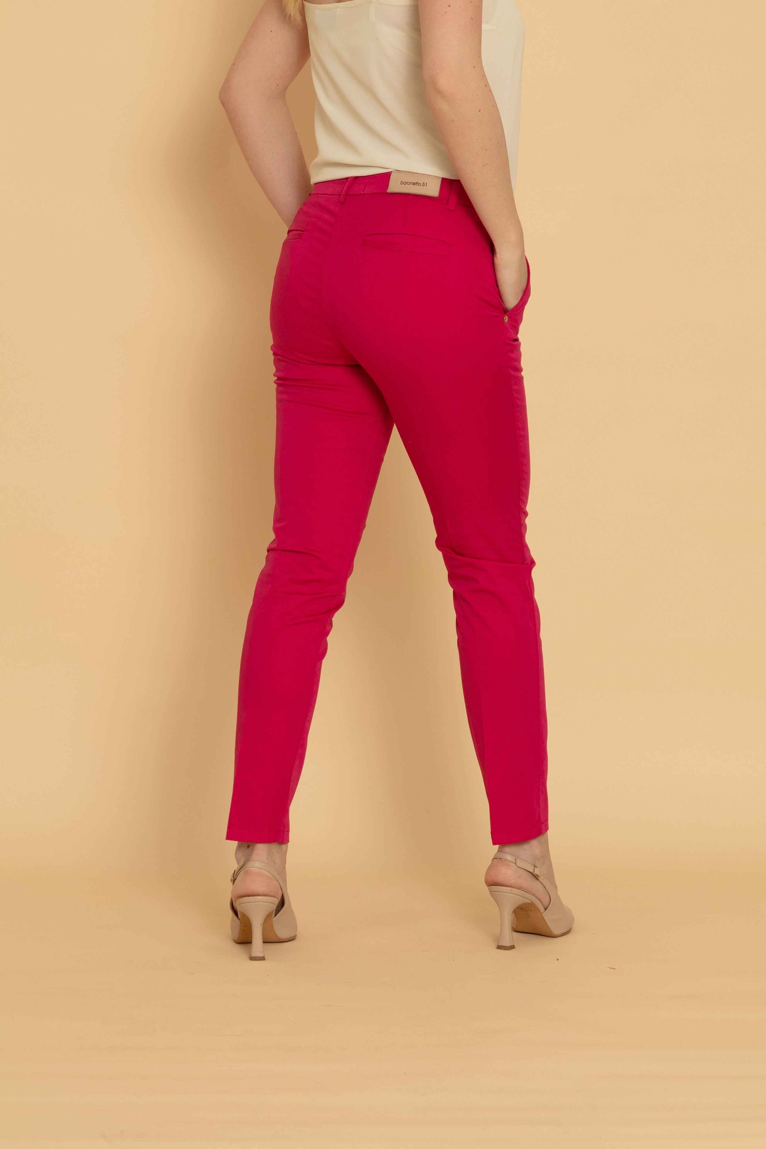Pantalone Tasca America Donna Fucsia