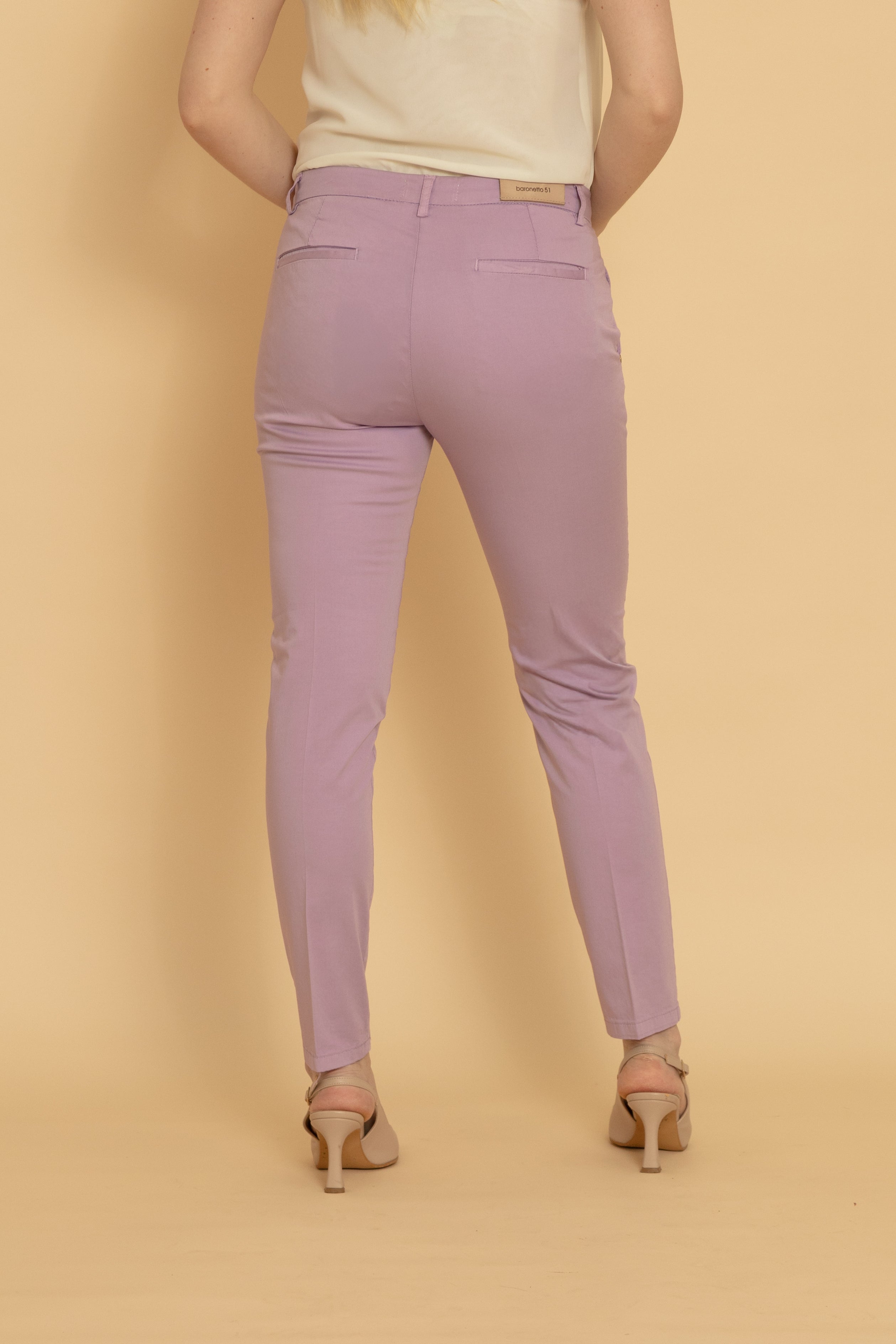 Pantalone Tasca America Donna Lilla