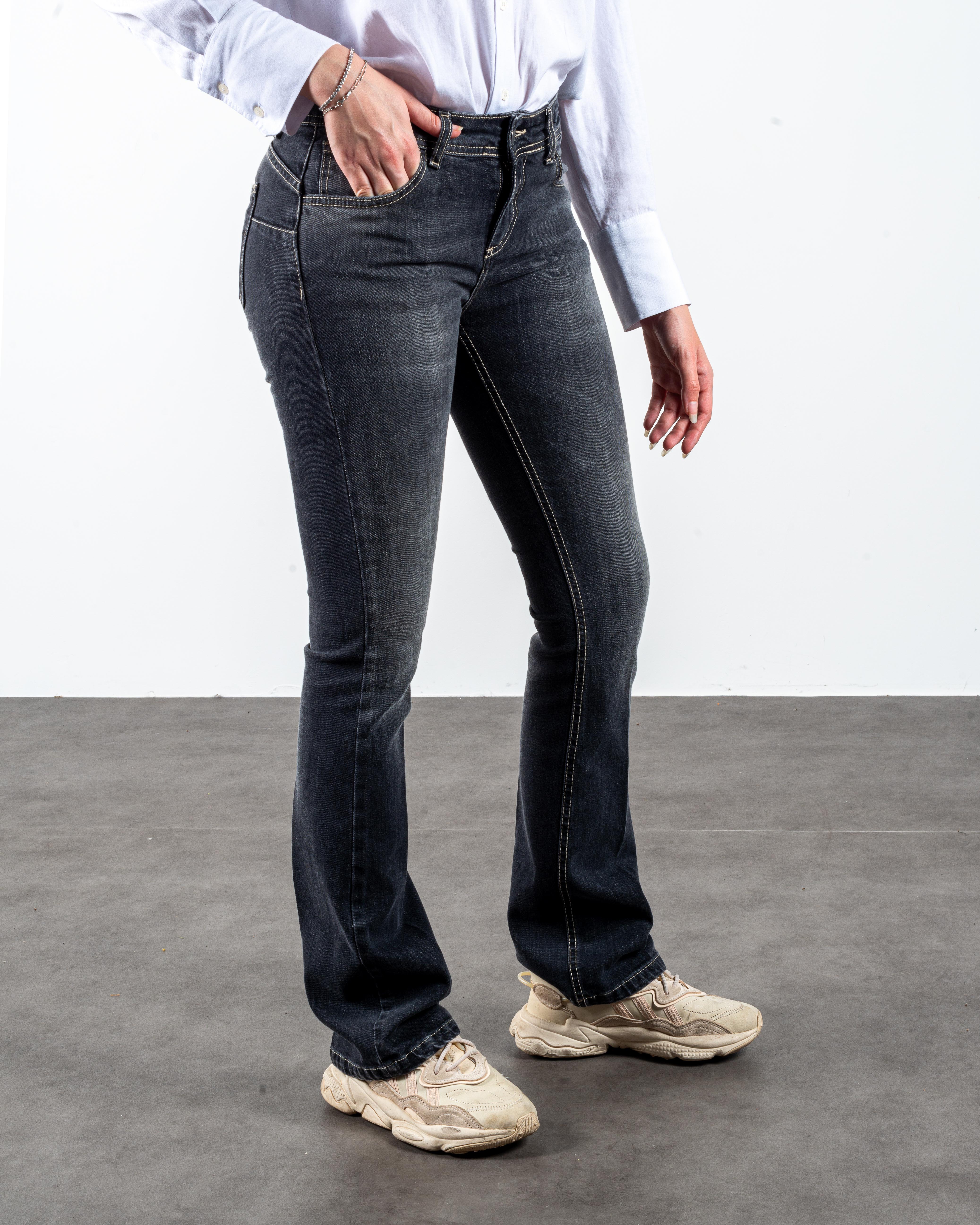 CAVALIERE JEANS NERO DONNA LAVAGGIO 2 ZAMPETTA