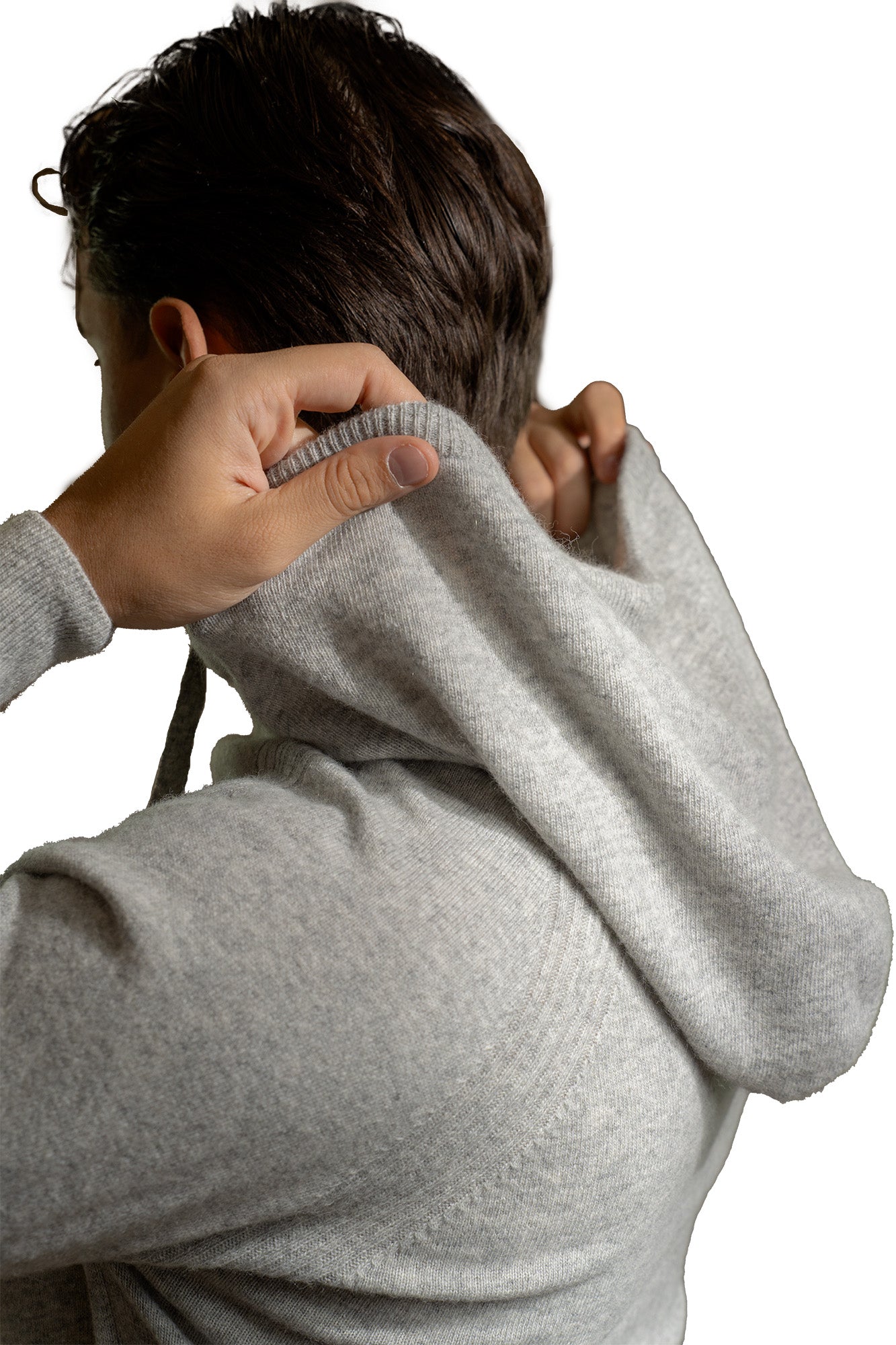 FELPA MISTO CASHMERE GRIGIO