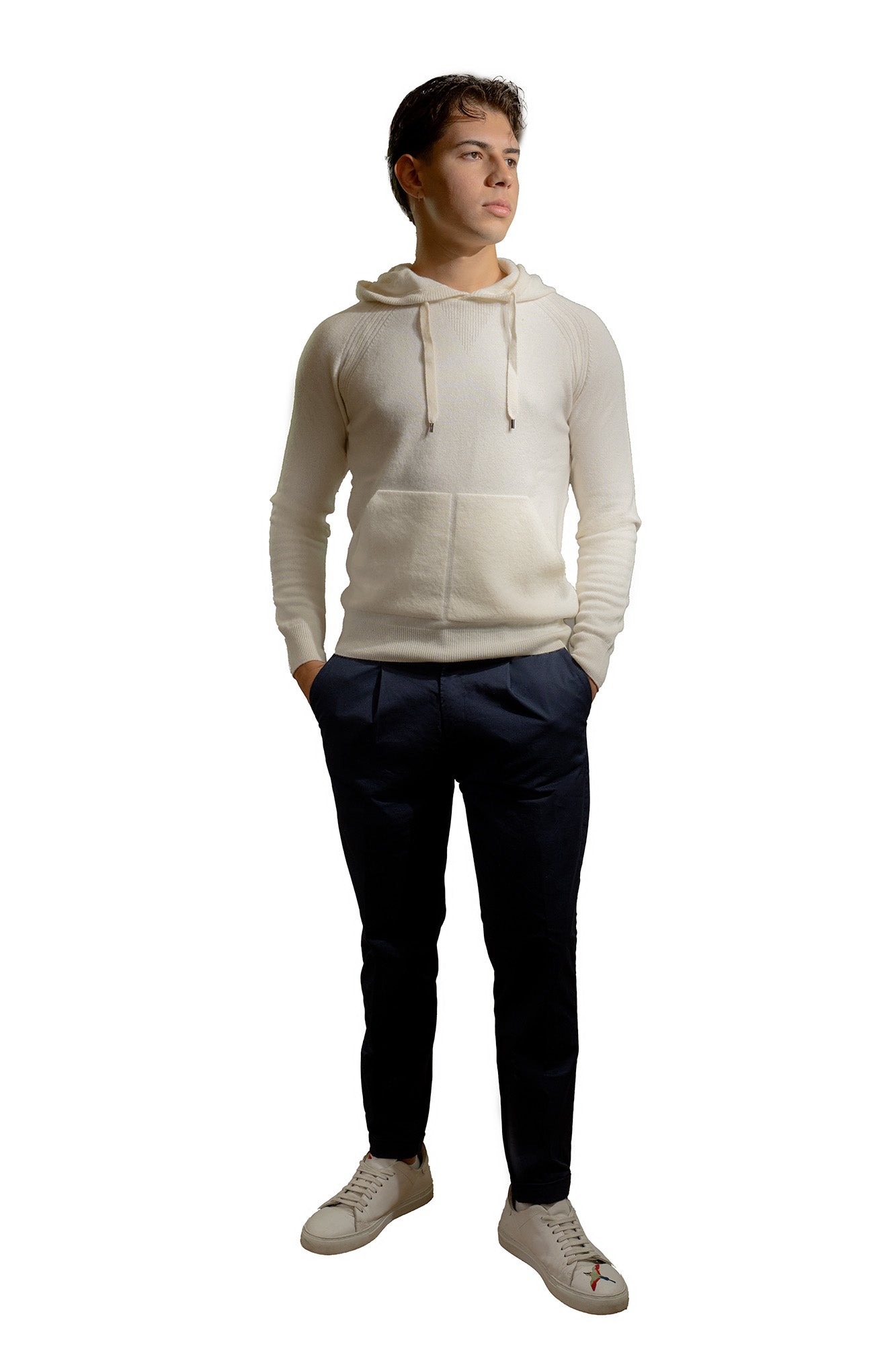 FELPA MISTO CASHMERE GRIGIO
