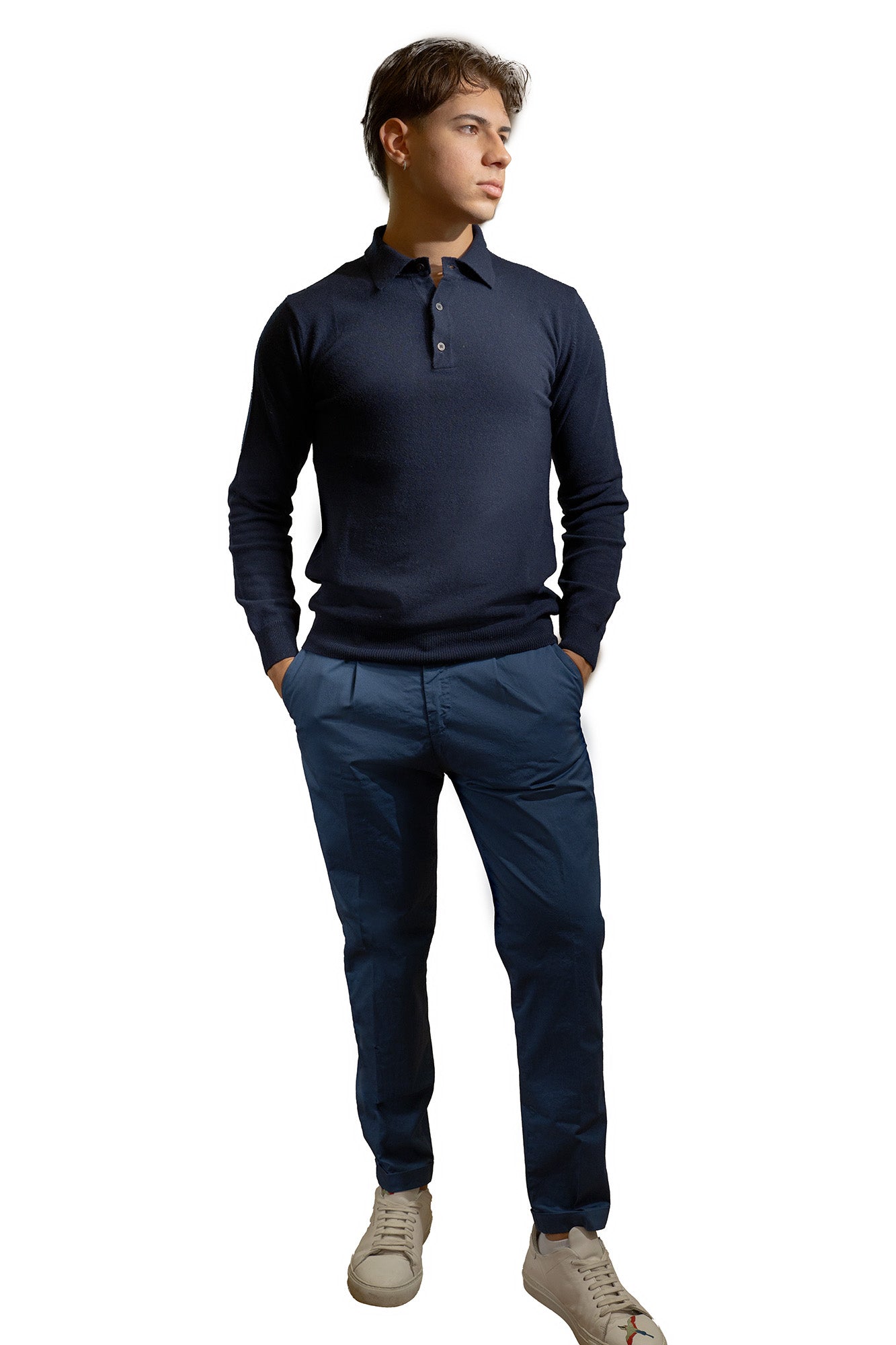 POLO IN MISTO CASHMERE