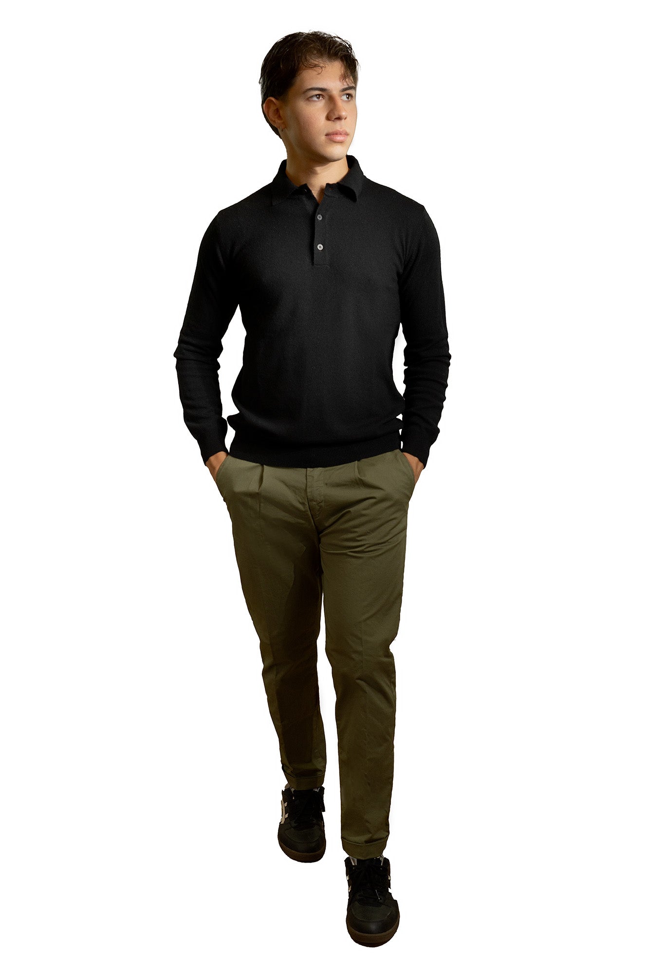 POLO IN MISTO CASHMERE