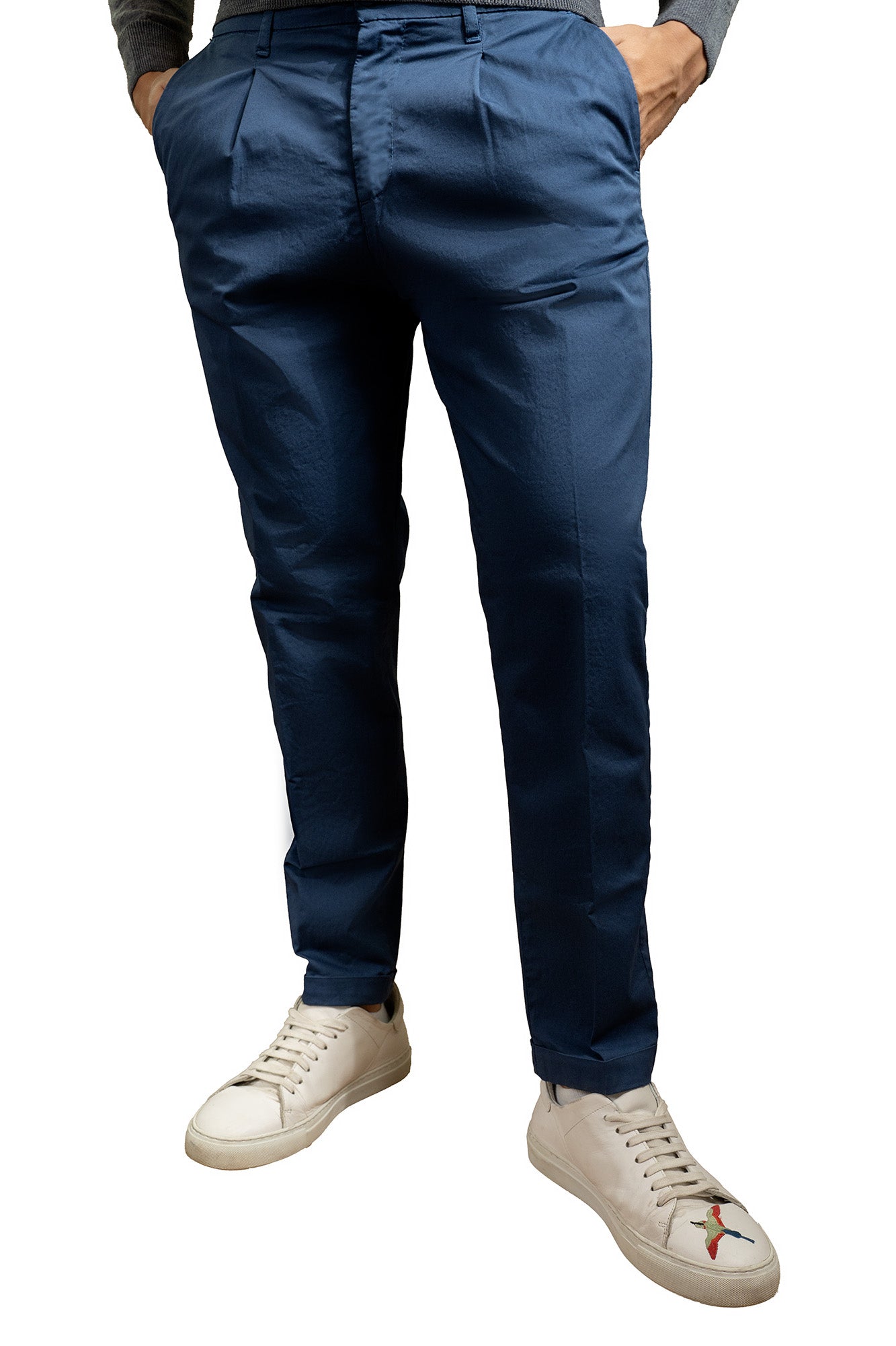 Pantalone con molla in cotone – tasca America