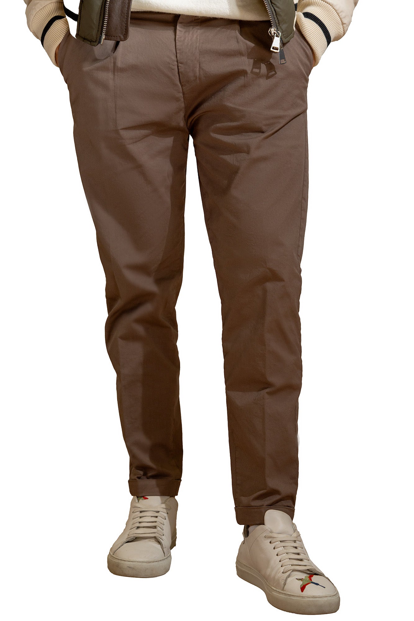 Pantalone con molla in cotone – tasca America