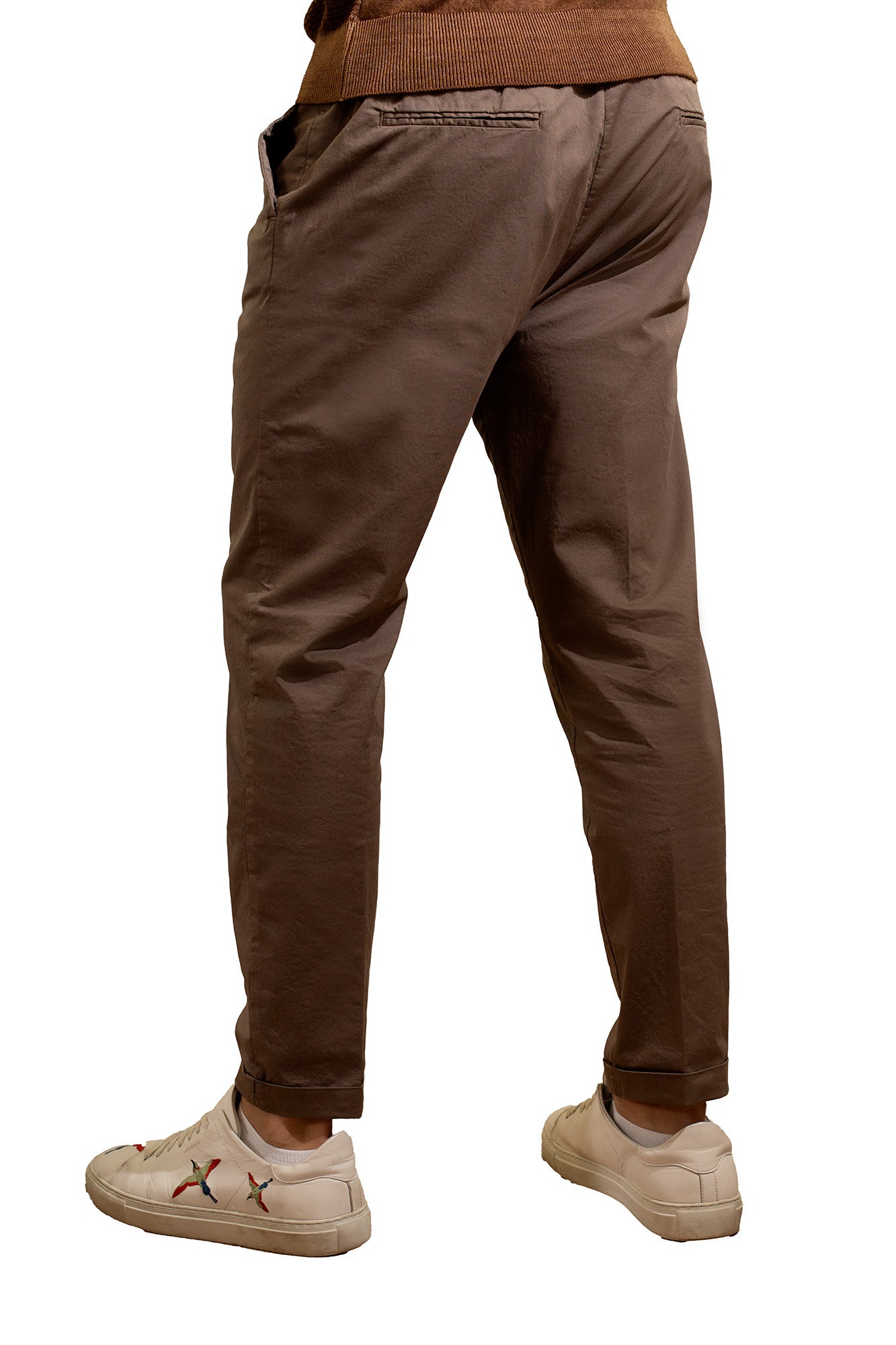Pantalone con molla in cotone – tasca America