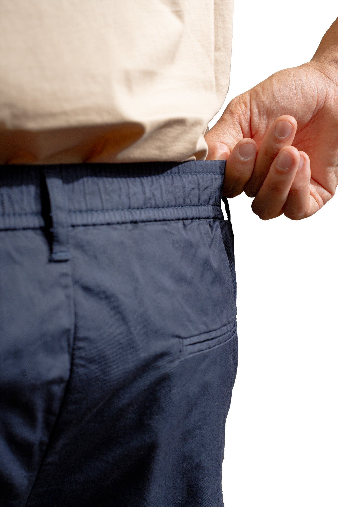 Pantalone con molla in cotone – tasca America