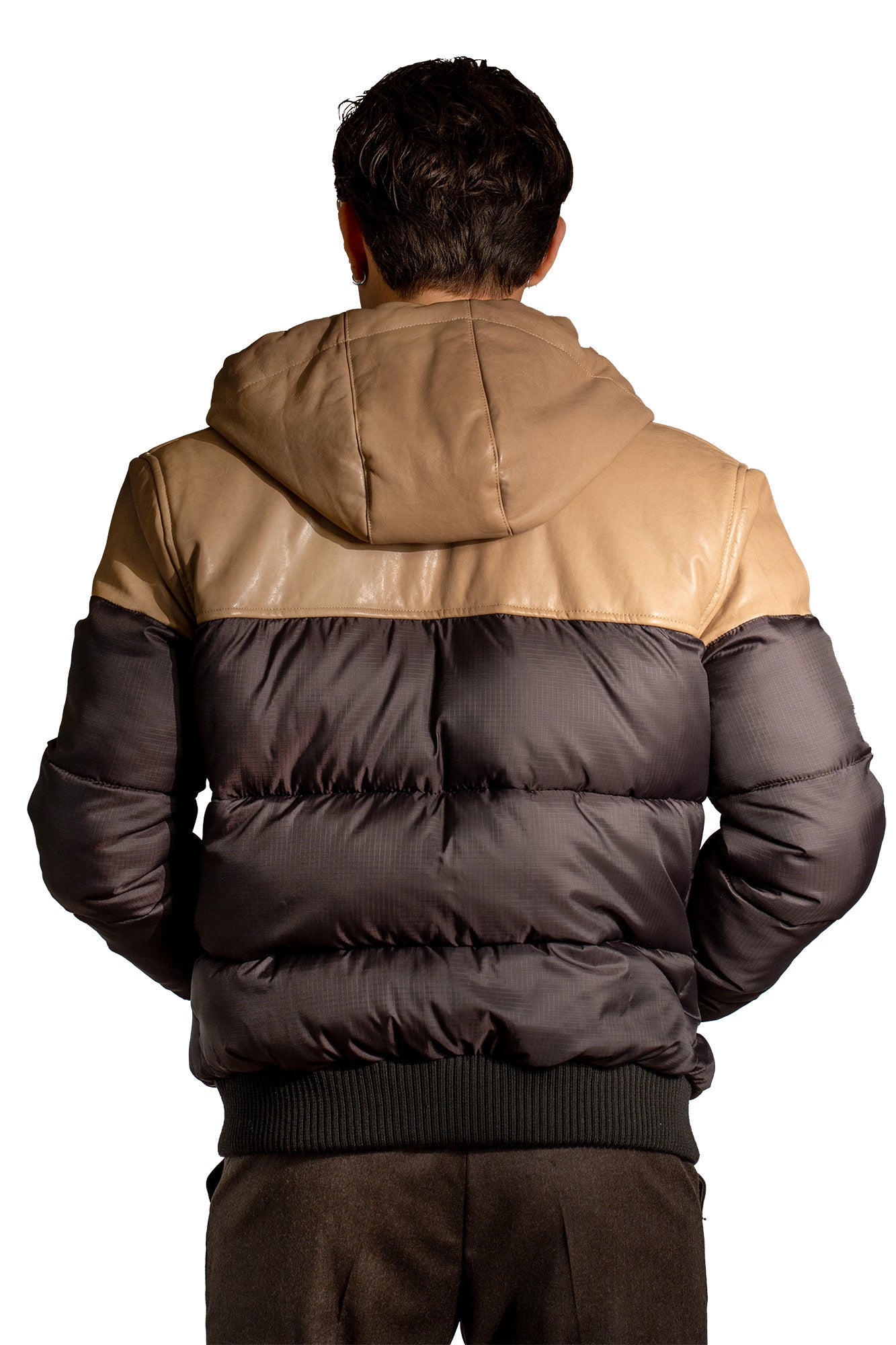 GIUBBINO IN PIUME D'OCA CON CAPPUCCIO