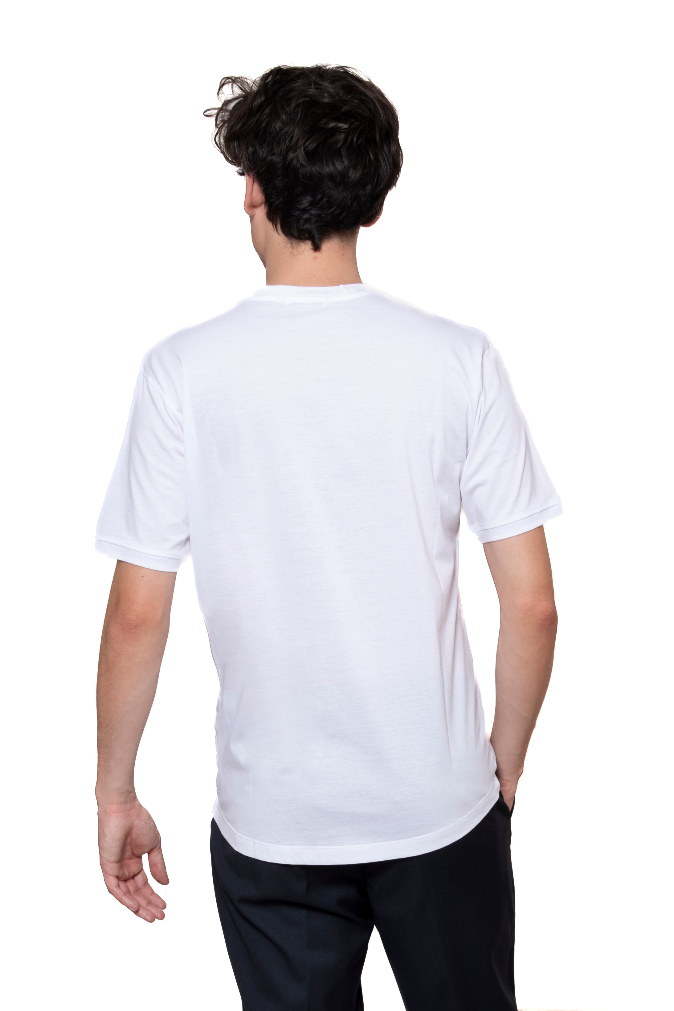 T-SHIRT FILO DI SCOZIA BIANCA