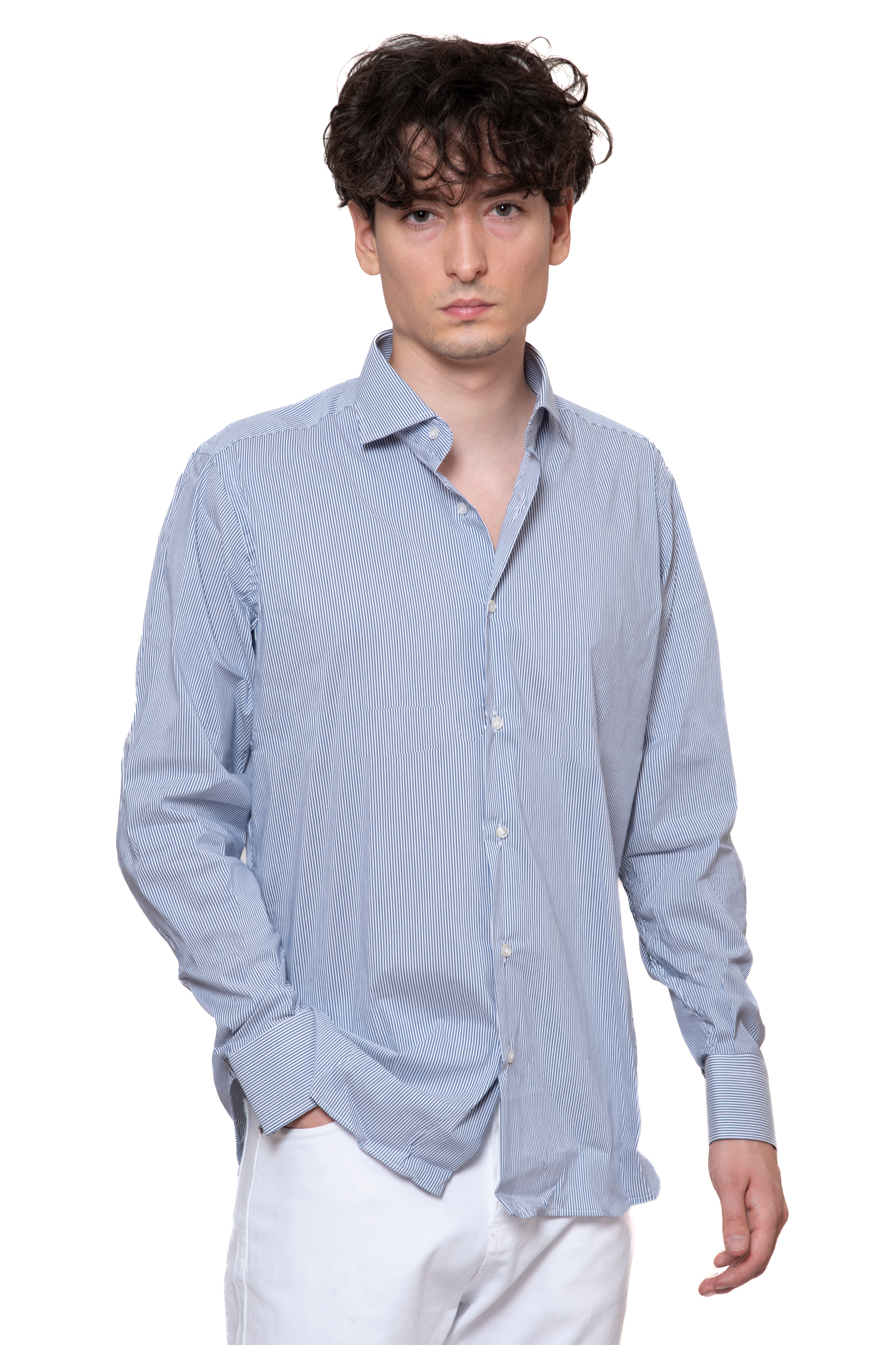 CAMICIA RIGA BLU