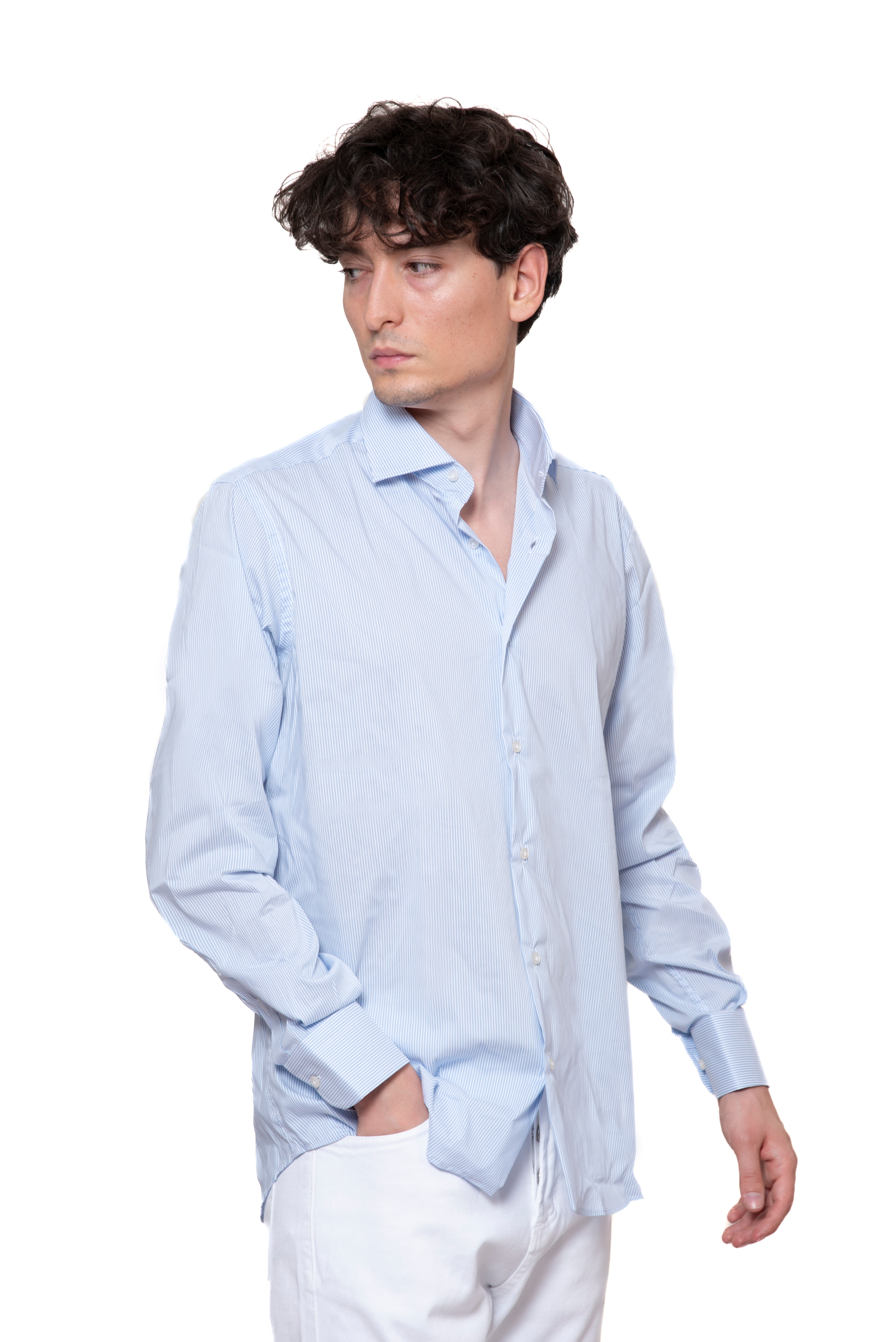 CAMICIA RIGA AZZURRA