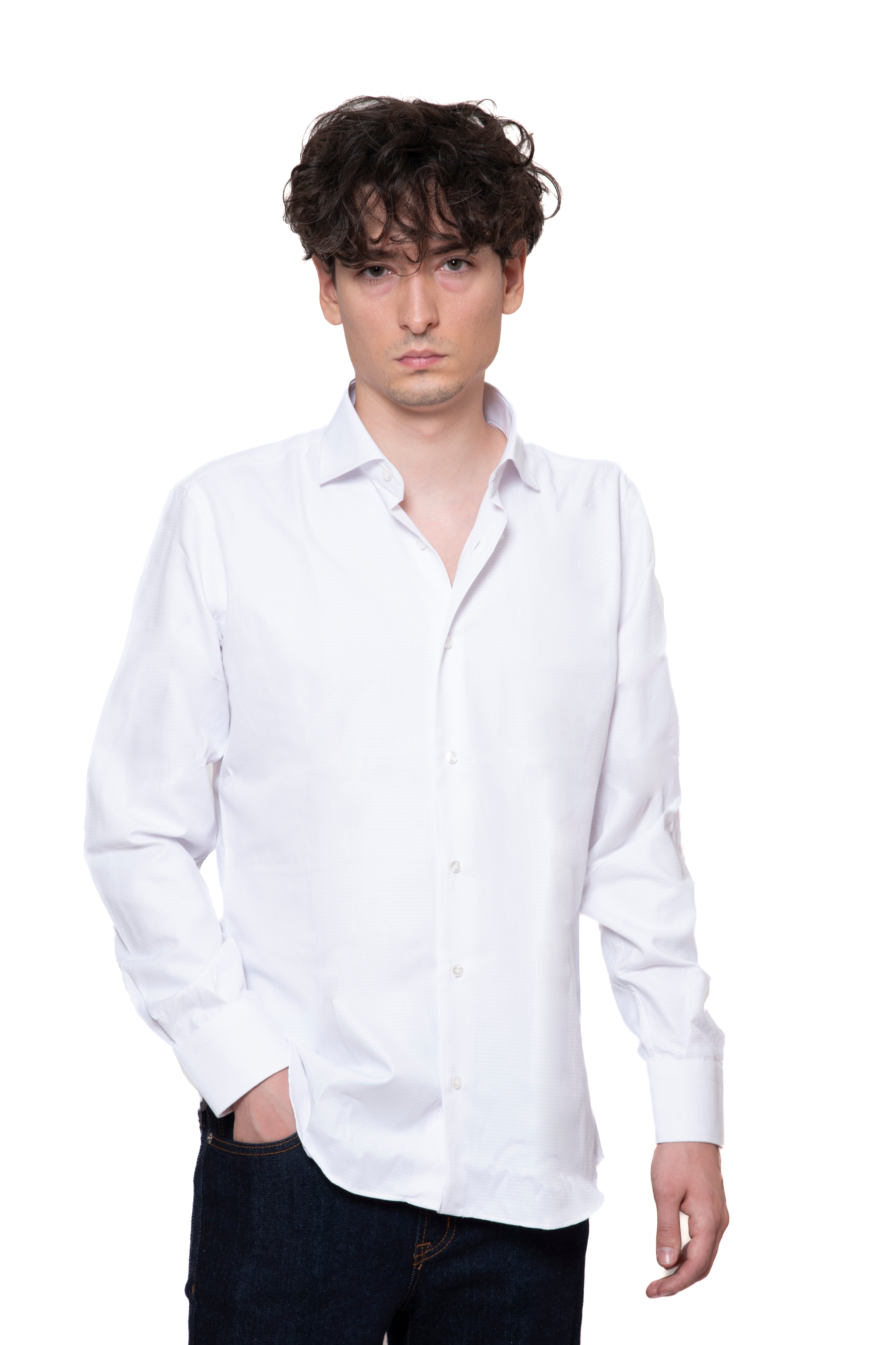 CAMICIA 100% COTONE BIANCA OPERATO