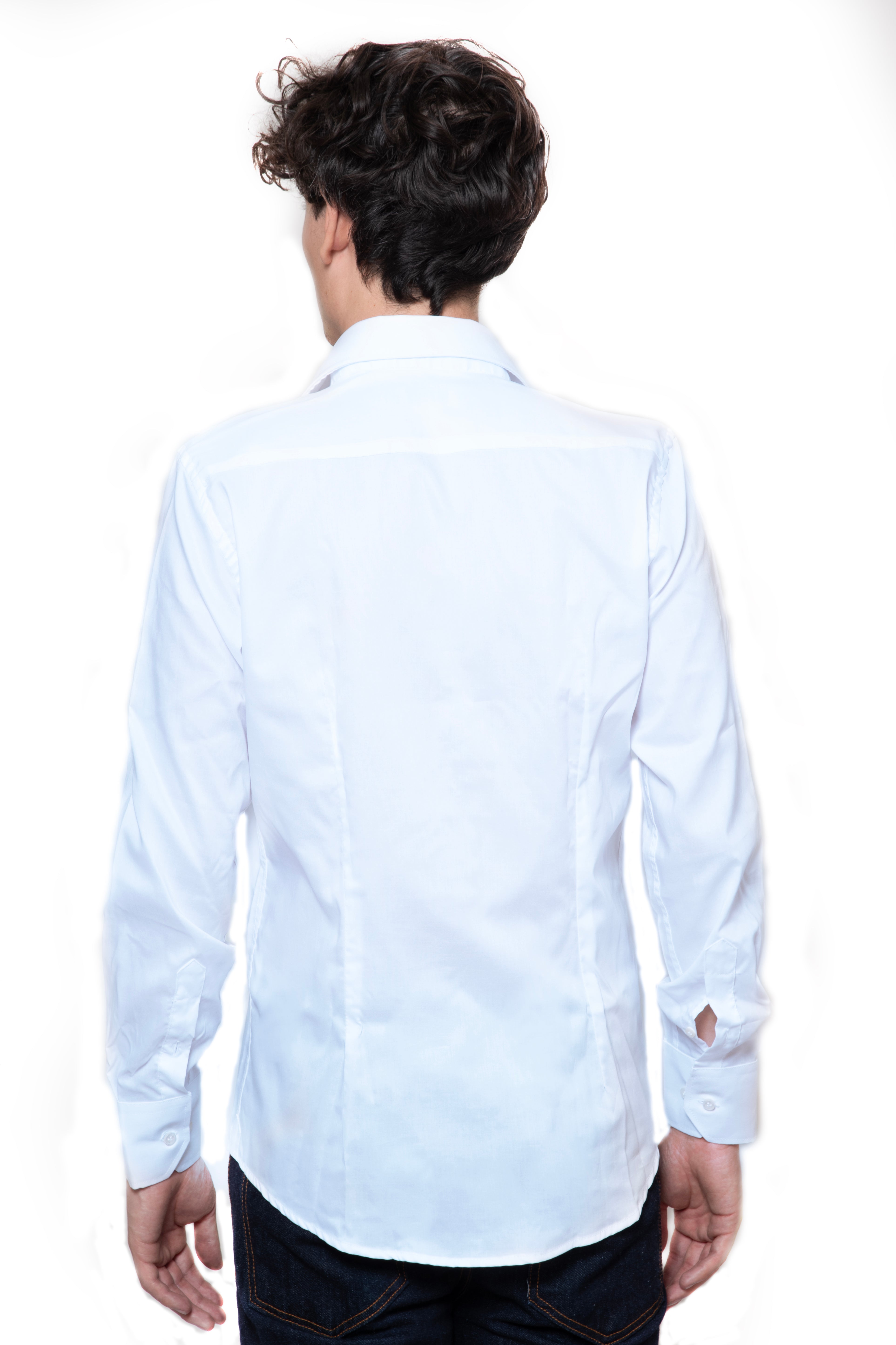 CAMICIA 100% COTONE CIELO