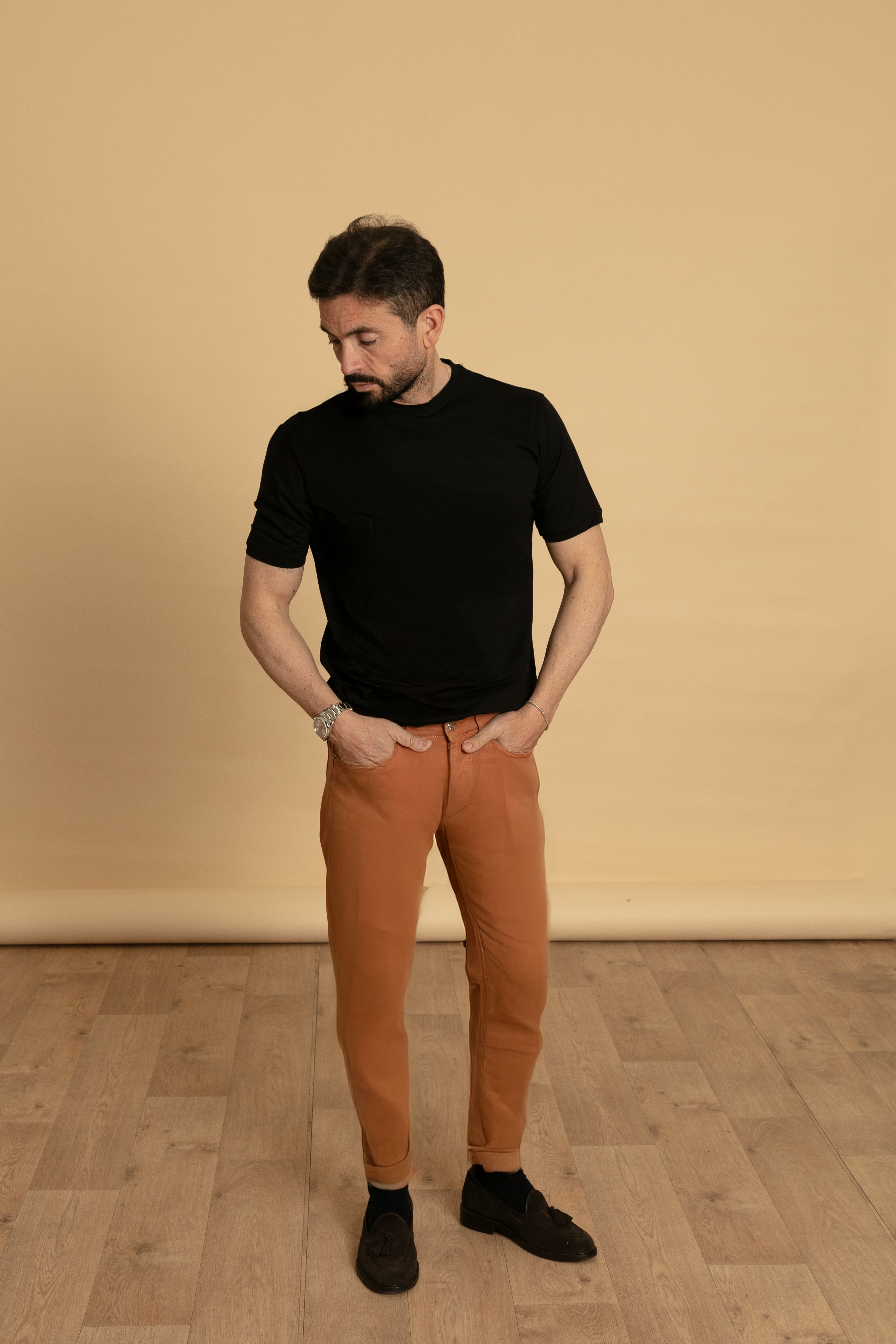 T- shirt a maniche corte nera