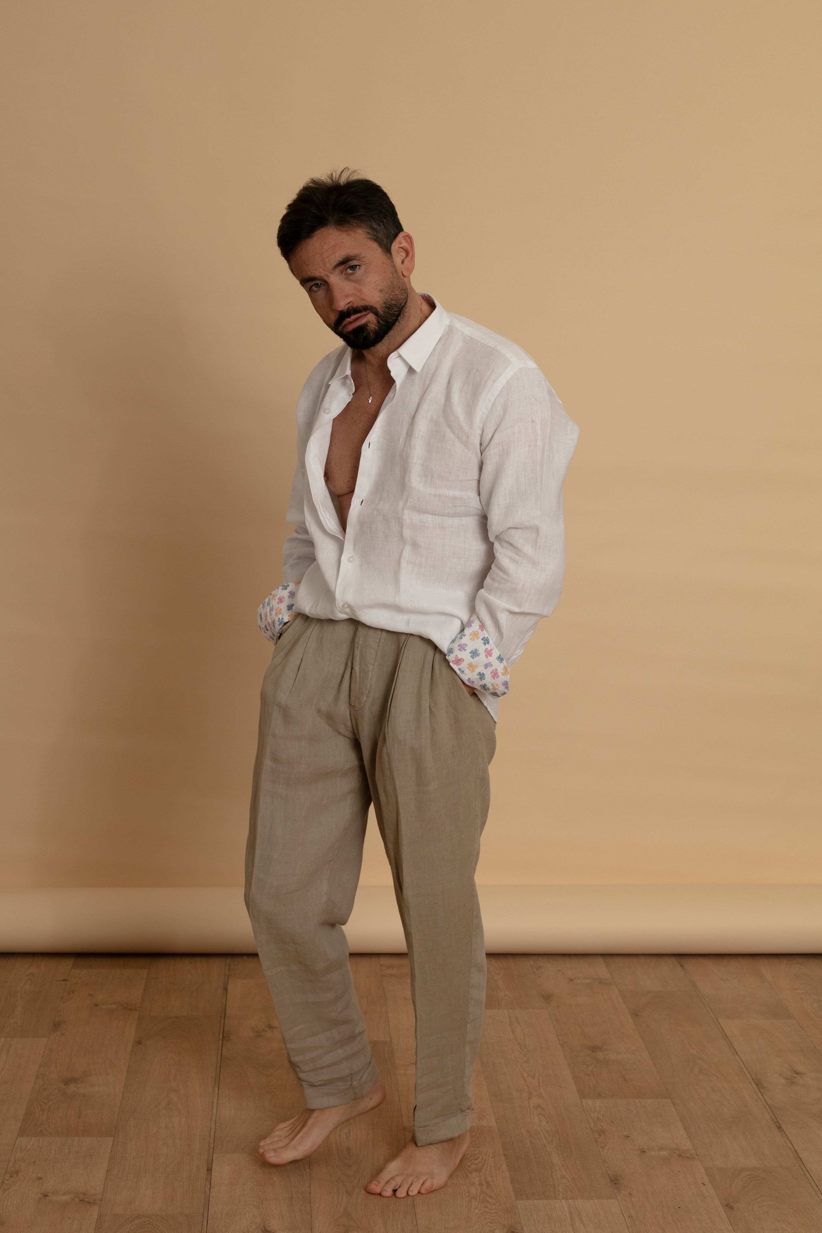 Camicia Lino bianca
