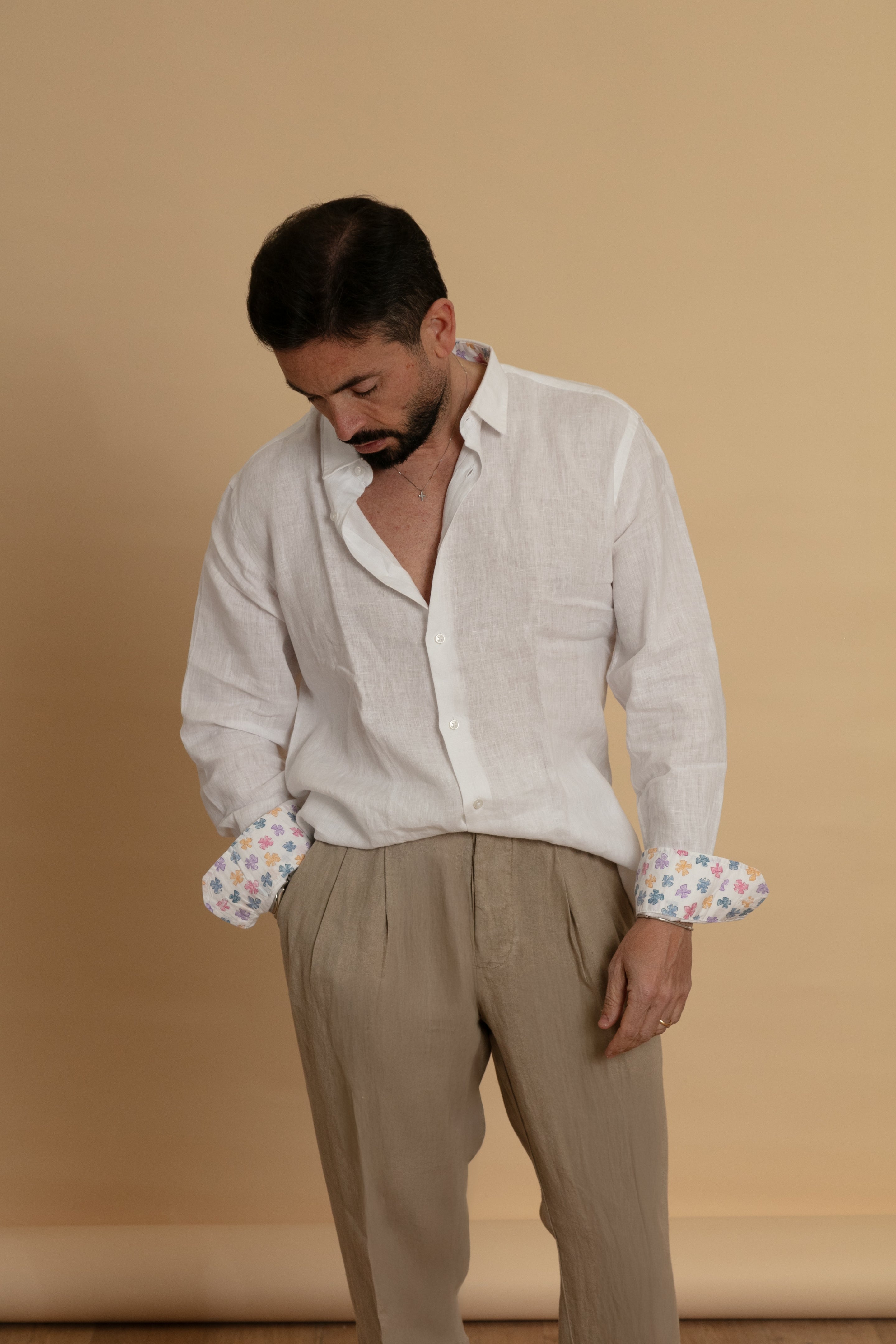 Camicia Lino bianca
