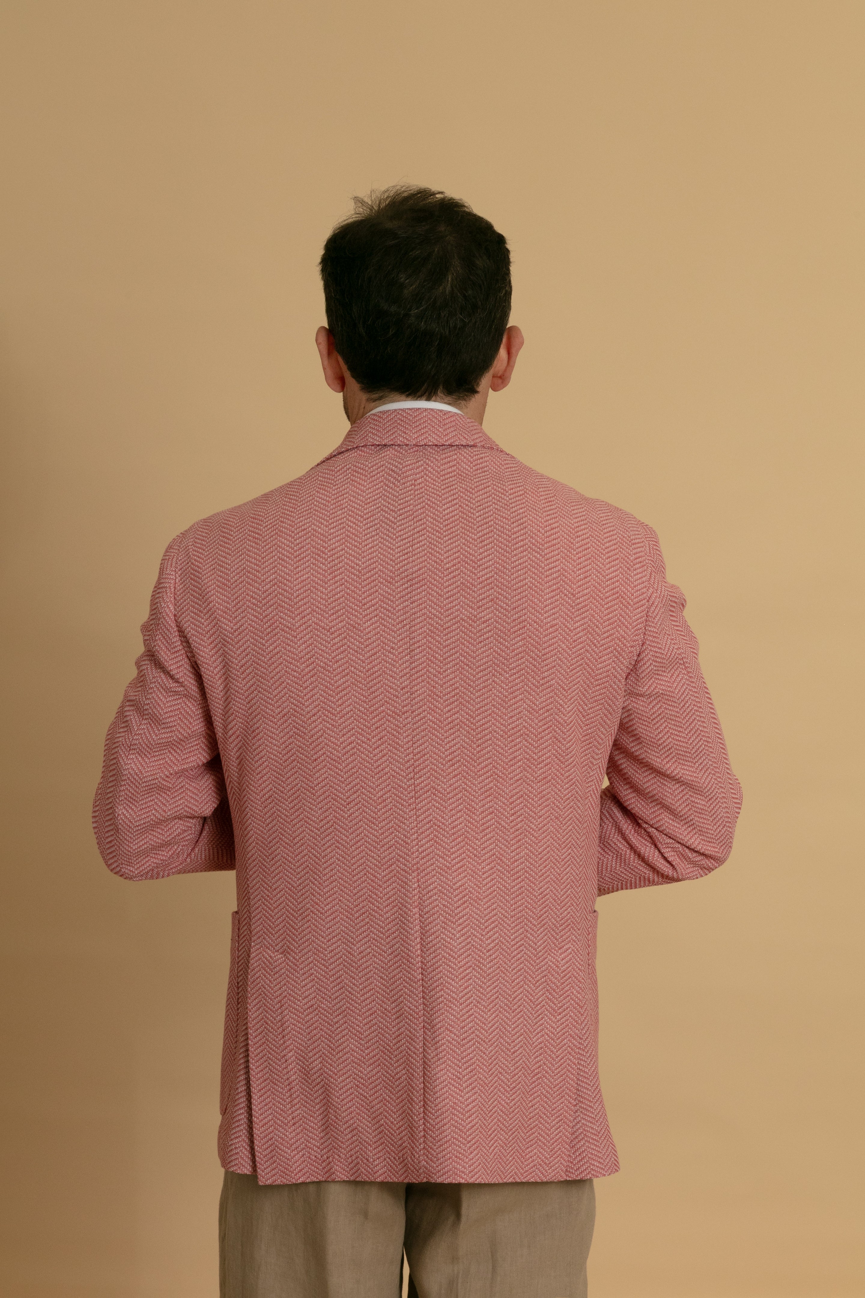 Giacca mono petto Jersey Rosa