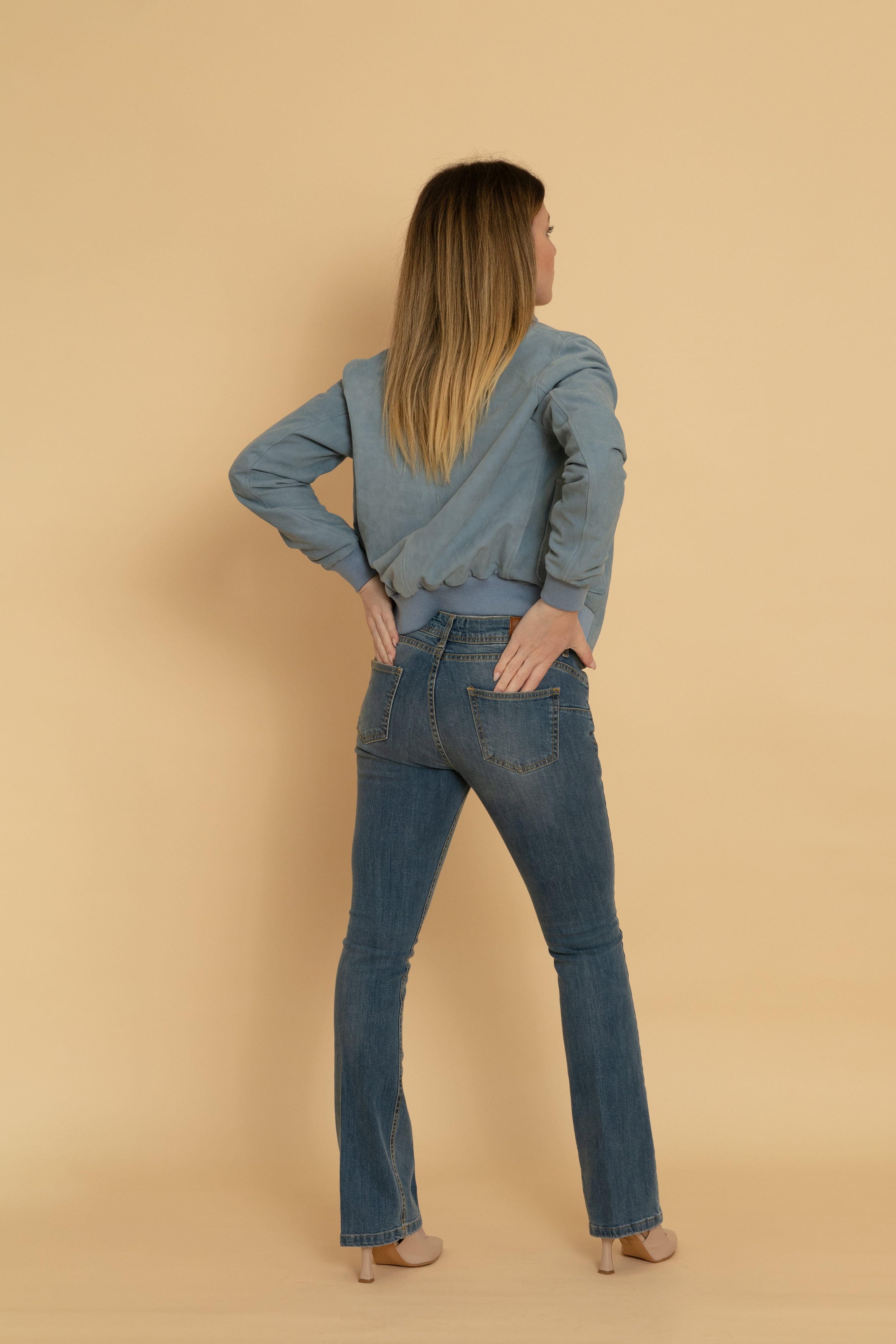 CAVALIERE JEANS BLU DONNA ZAMPETTA