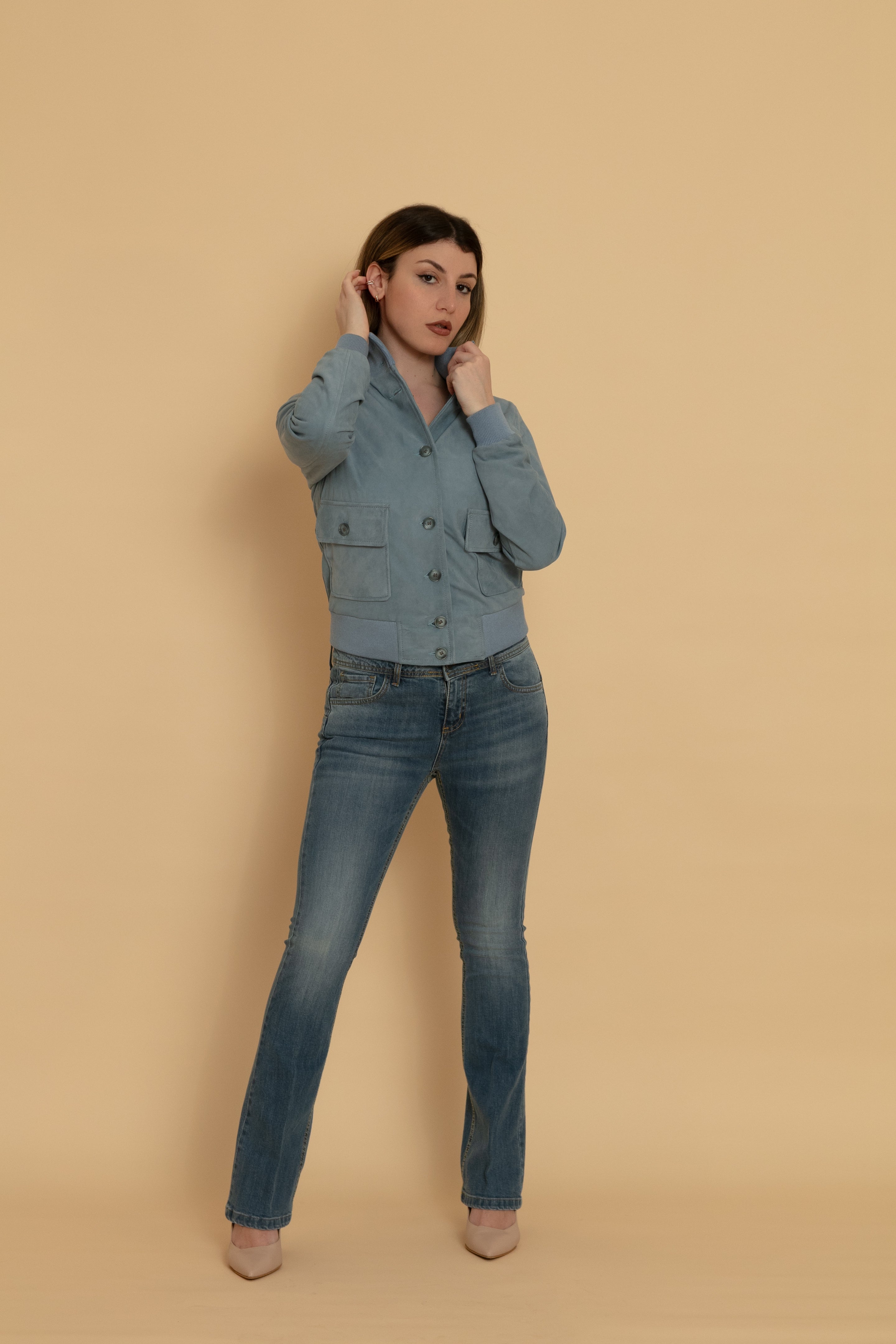 CAVALIERE JEANS BLU DONNA ZAMPETTA