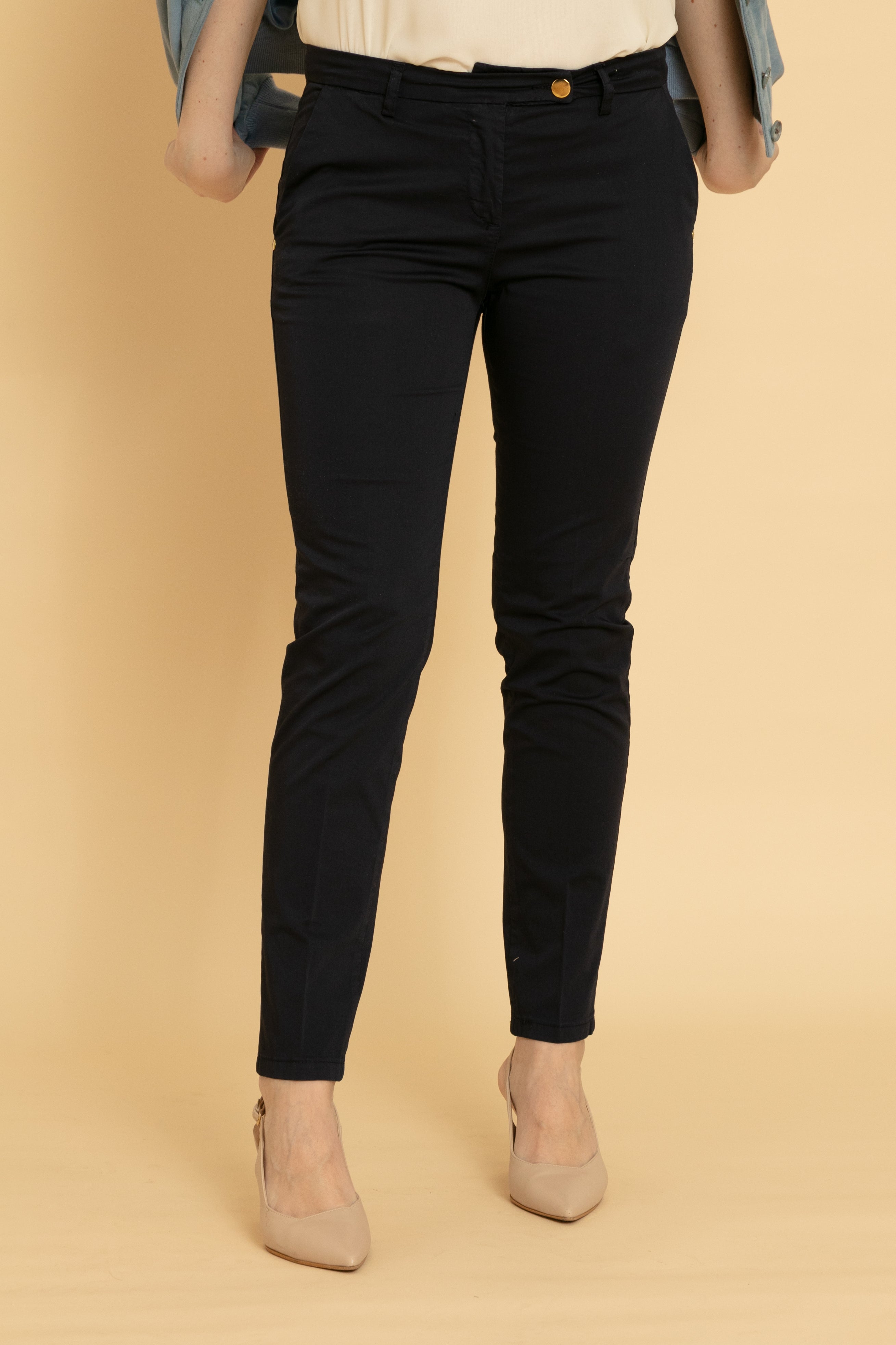 Pantalone Tasca America Donna Blu