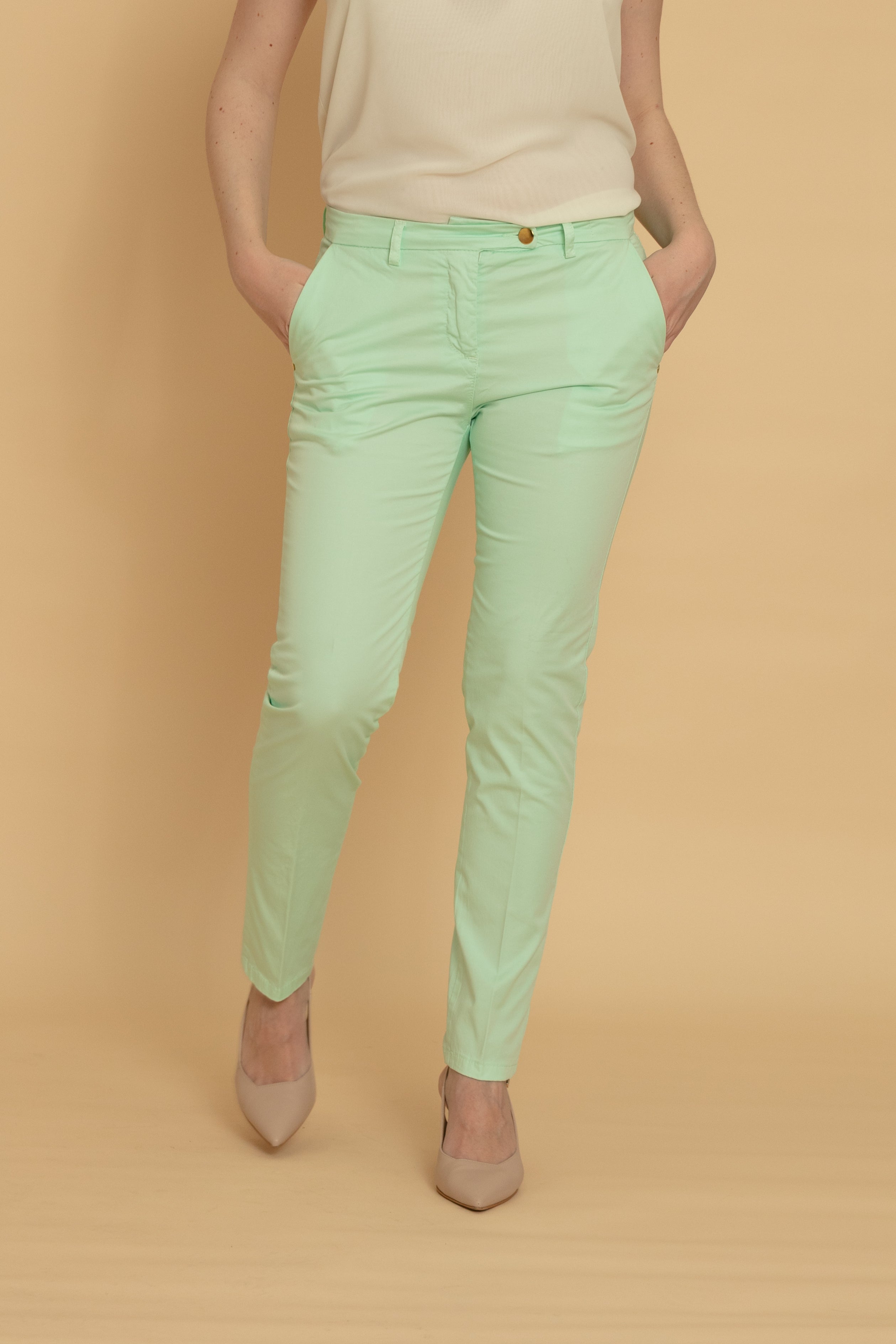 Pantalone Tasca America Donna Verde