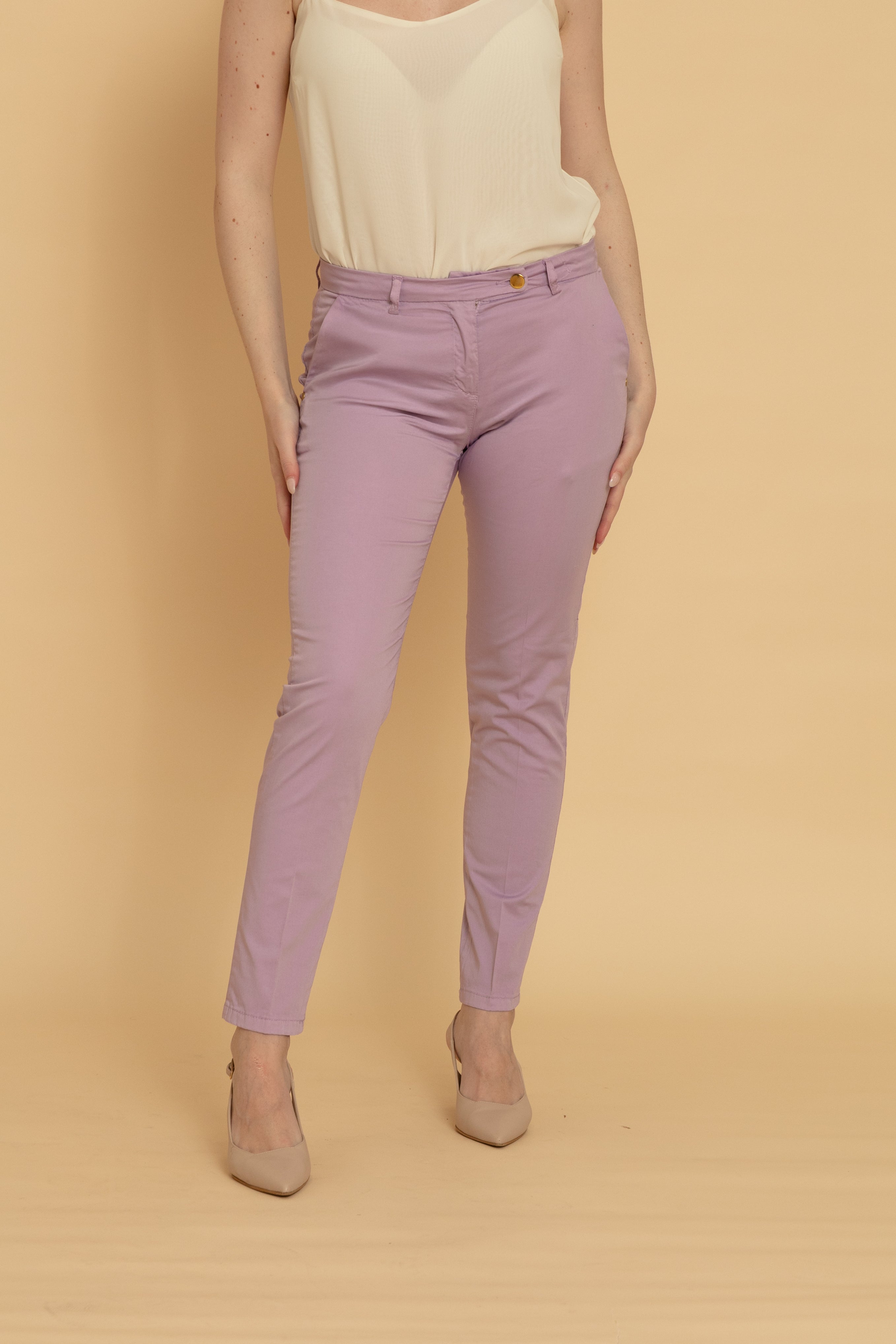 Pantalone Tasca America Donna Lilla