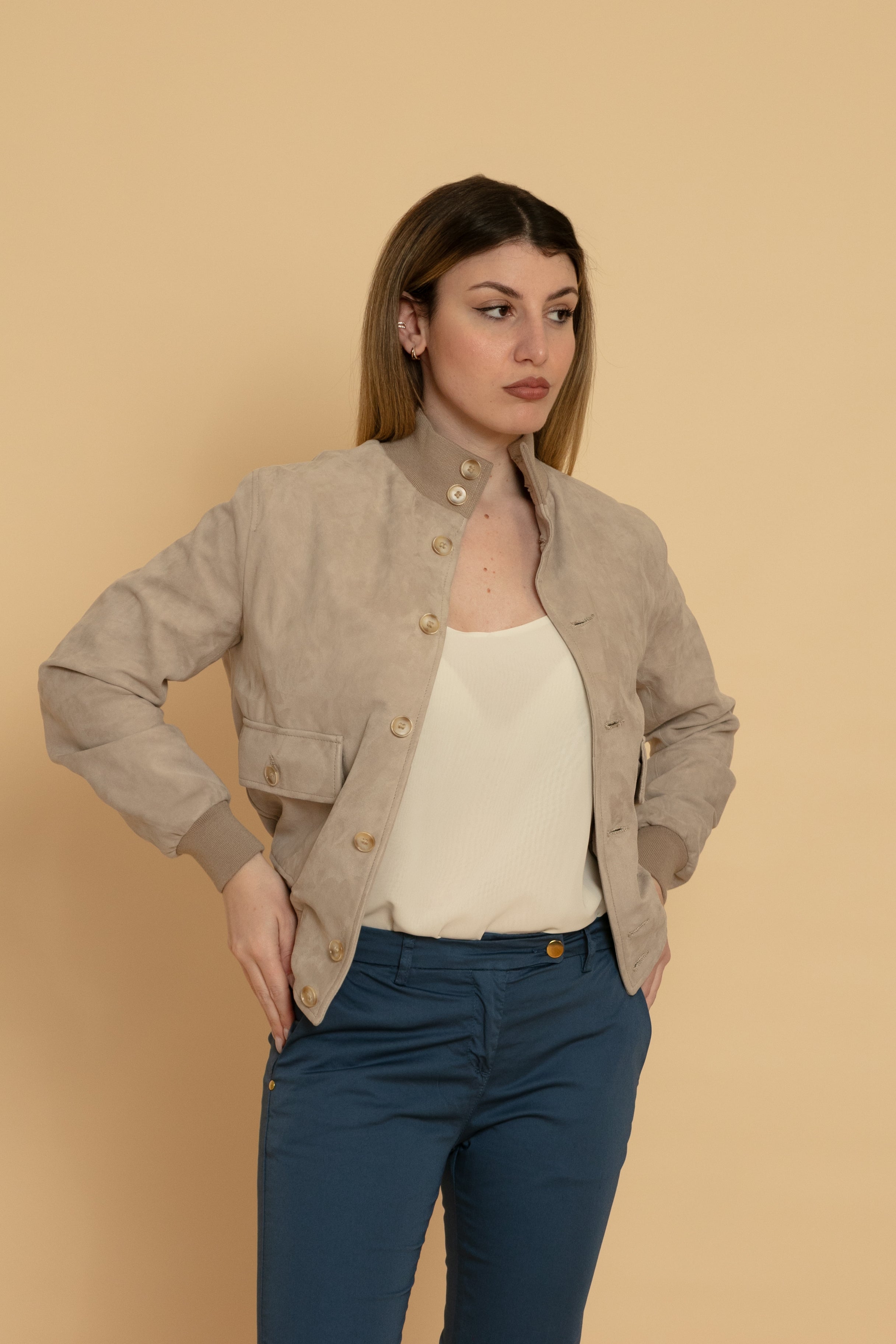 Pantalone Tasca America Donna Blu Rennino