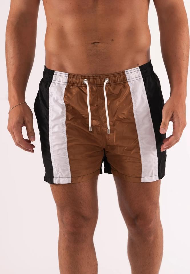 COSTUME UOMO FANTASIA MARRONE BIANCO E NERO