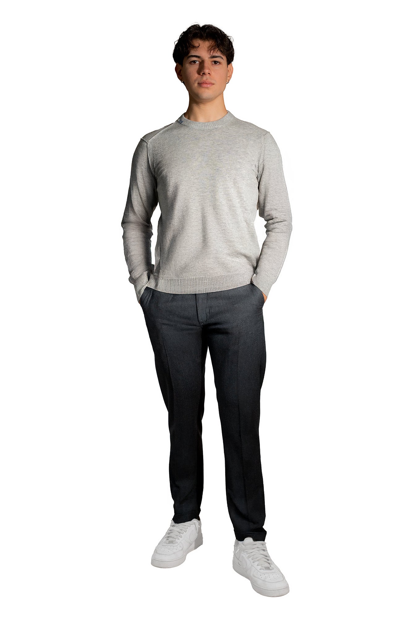 FELPA IN LANA CON TOPPE