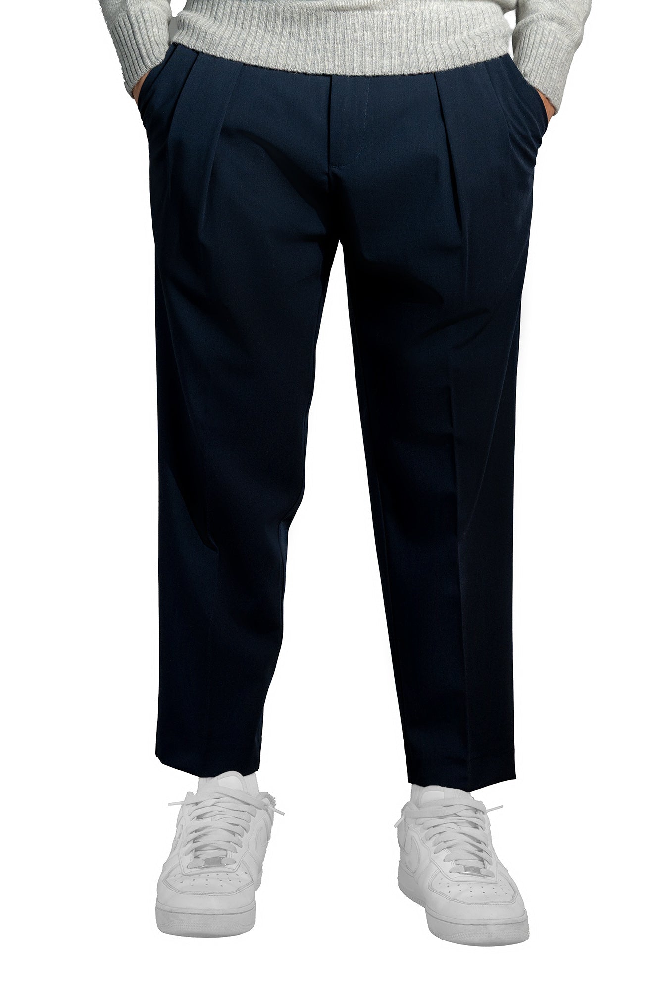 Pantalone con molla in lana – tasca America