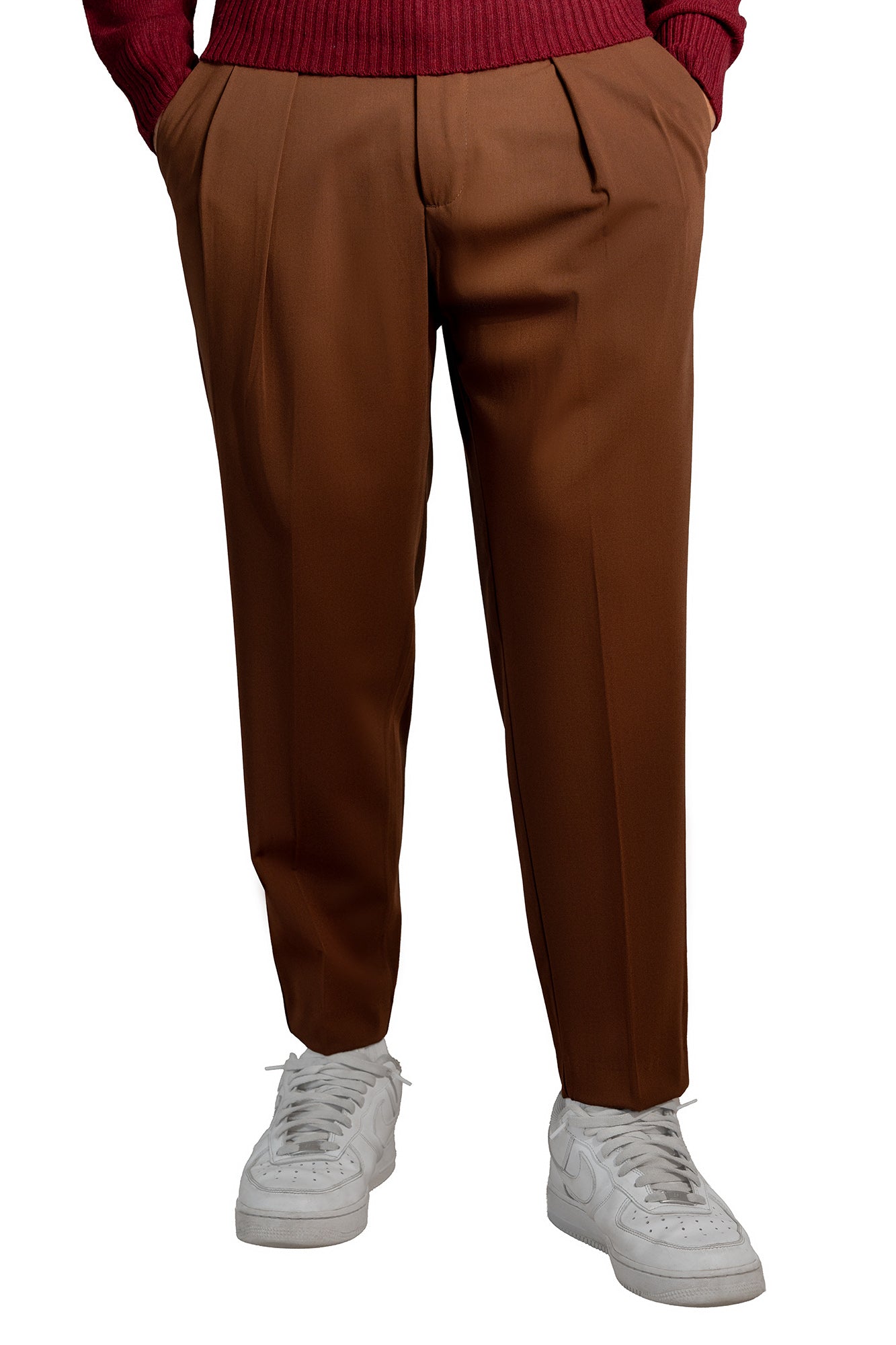 Pantalone con molla in lana – tasca America