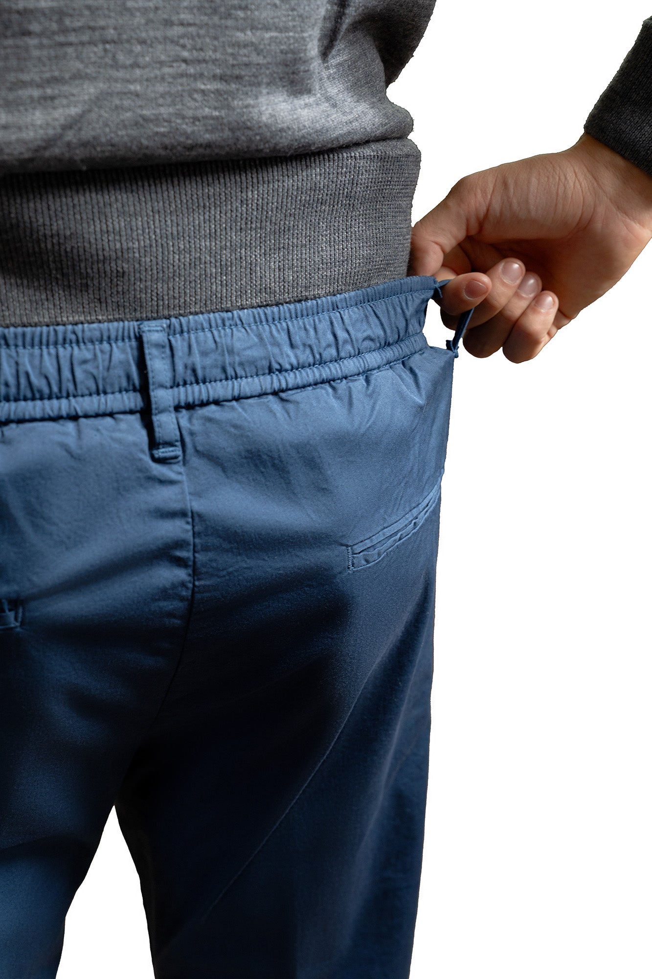 Pantalone con molla in cotone – tasca America