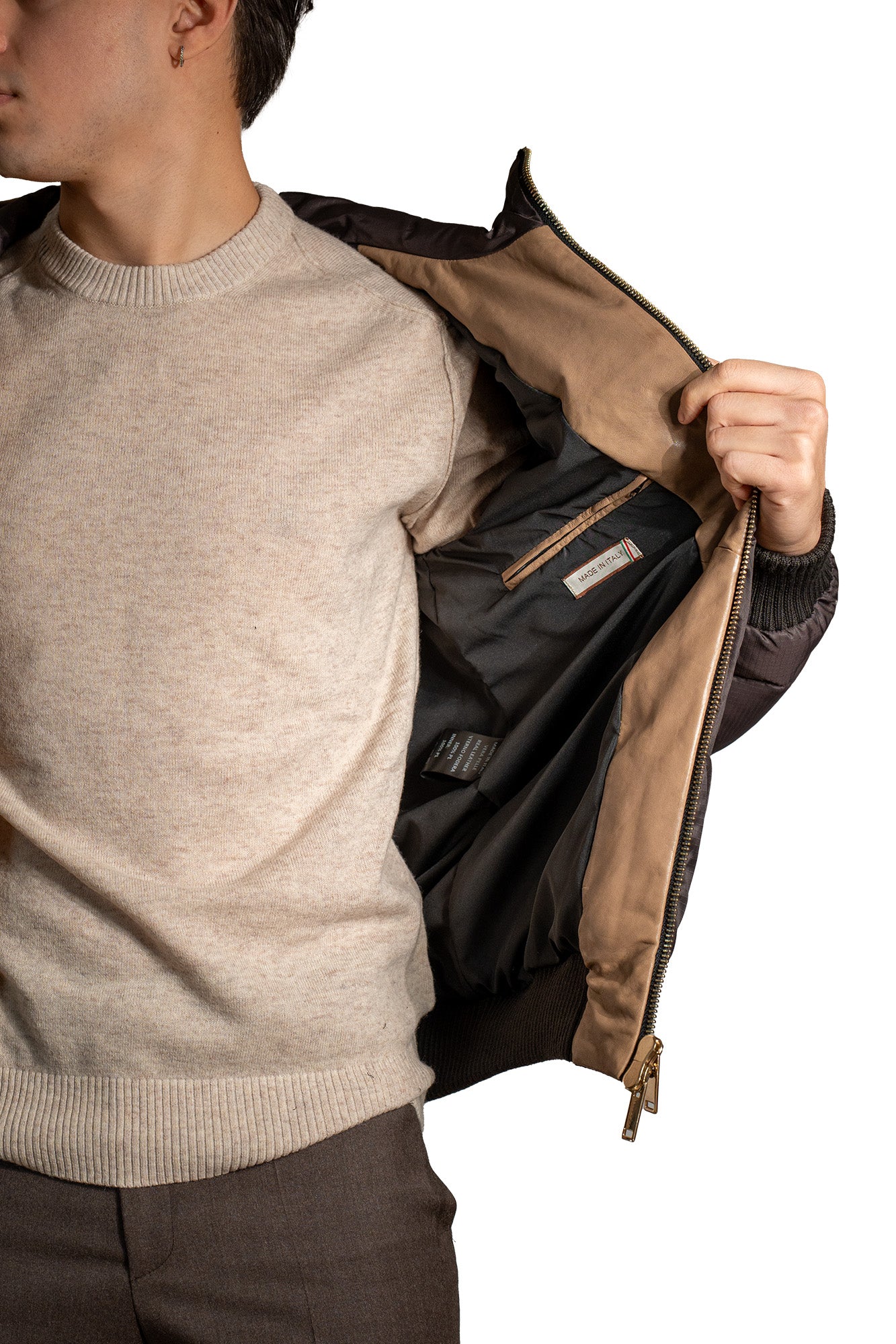 GIUBBINO IN PIUME D'OCA CON CAPPUCCIO